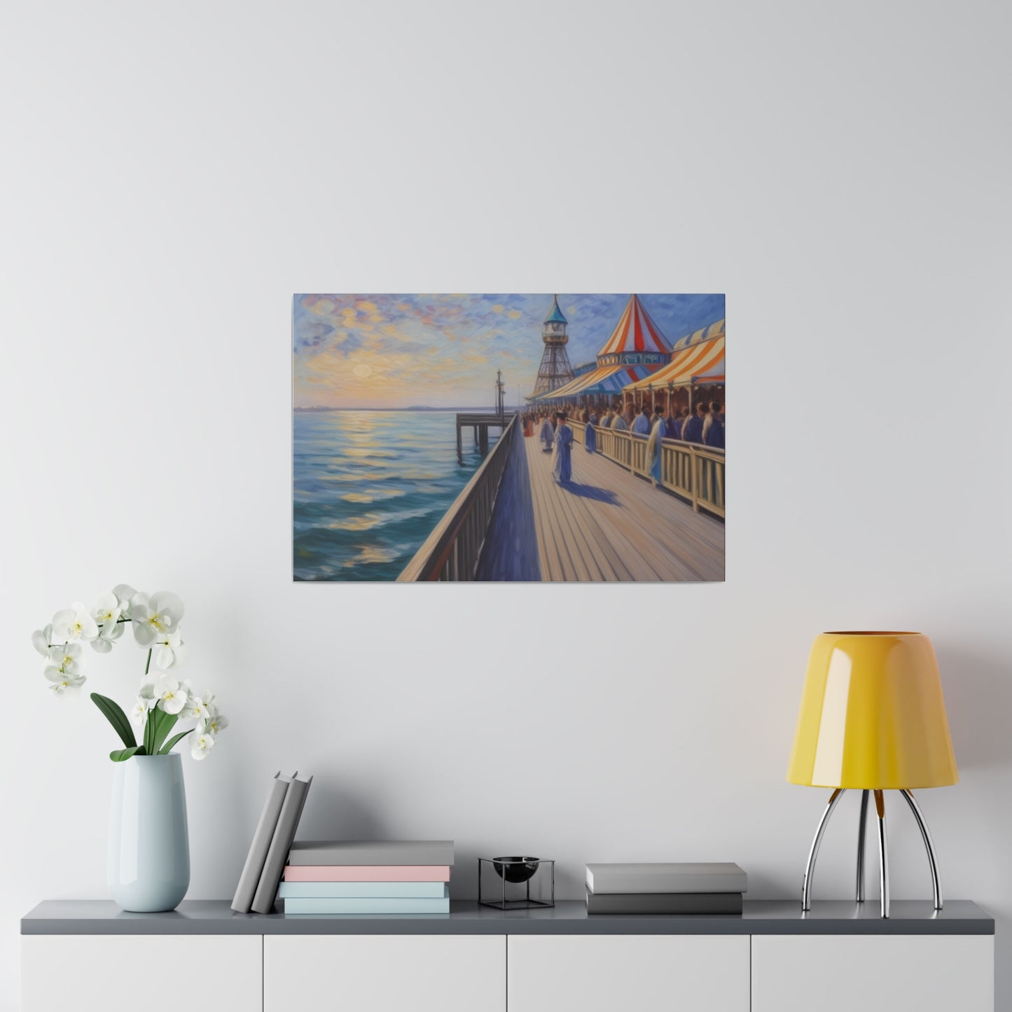 Pier, Wall Art, Matte Canvas, Stretched, 0.75"