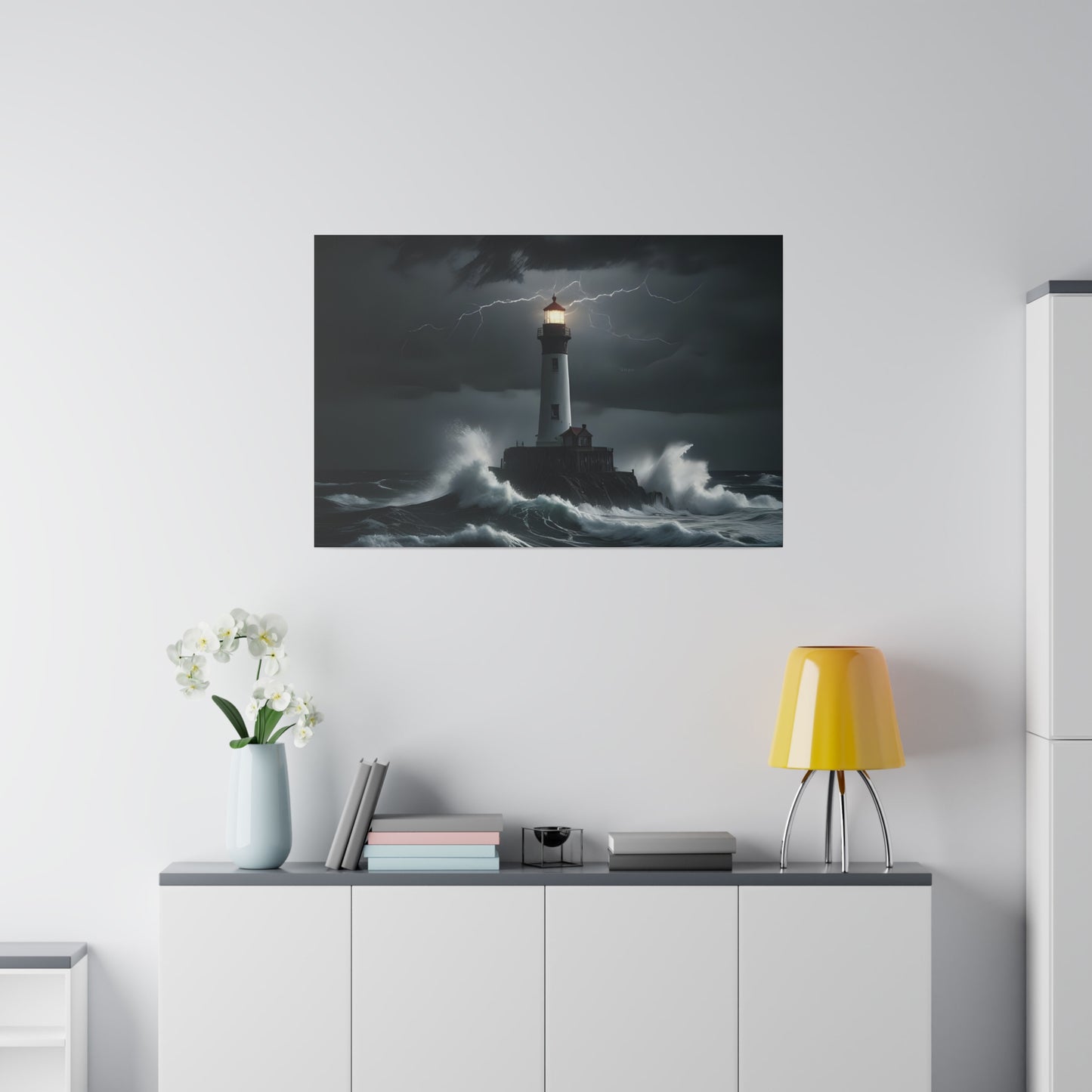 The light house, Wall Art, Matte Canvas, Stretched, 0.75"