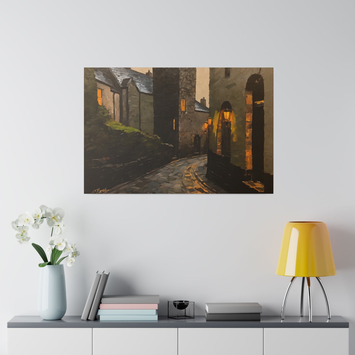 Walk the streets, Wall Art, Matte Canvas, Stretched, 0.75"