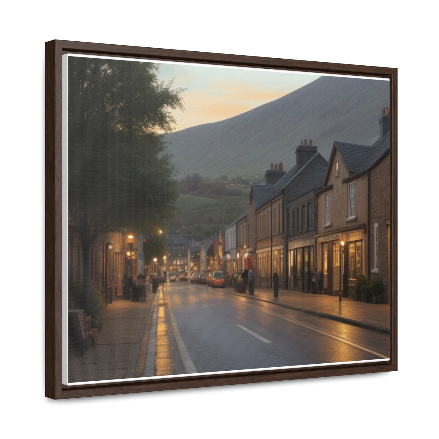 Town, Wall Art, Gallery Canvas Wraps, Horizontal Frame