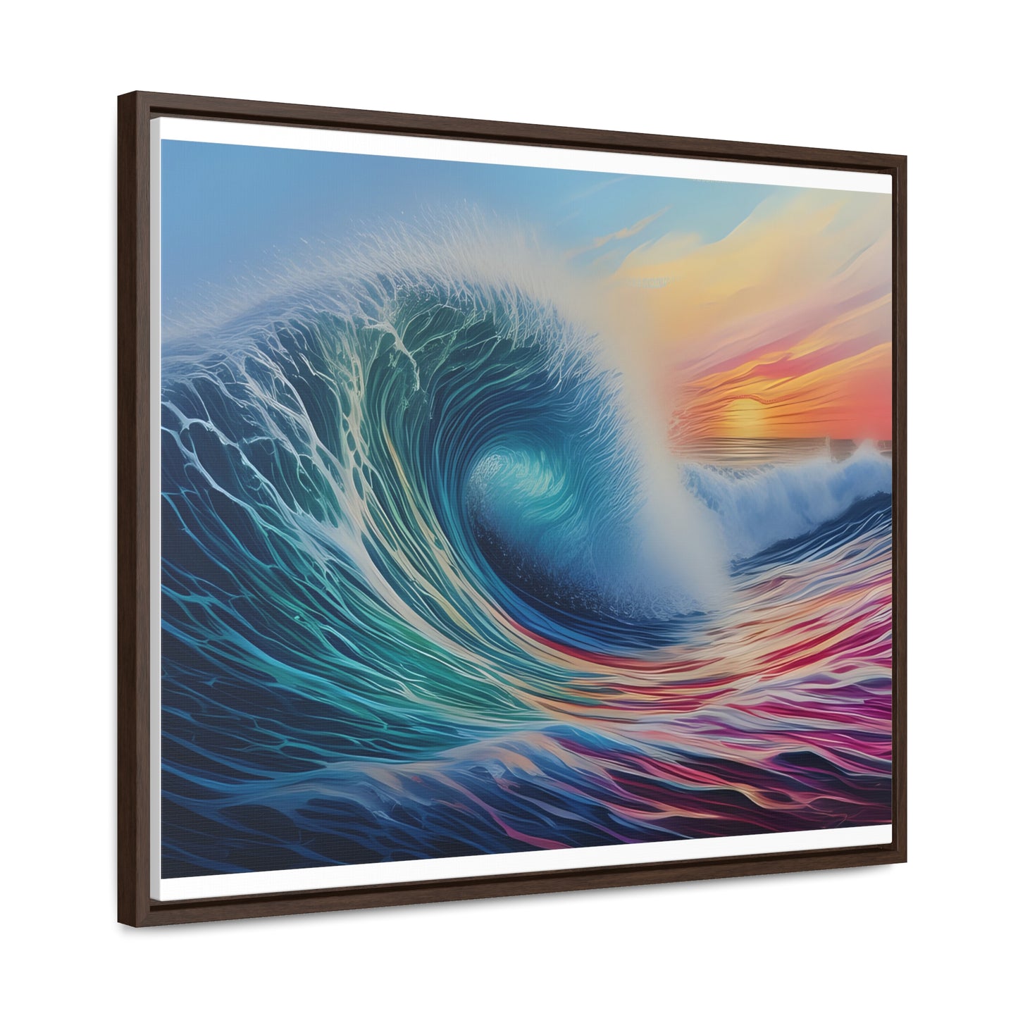 Beach Wave, Wall Art, Gallery Canvas Wraps, Horizontal Frame