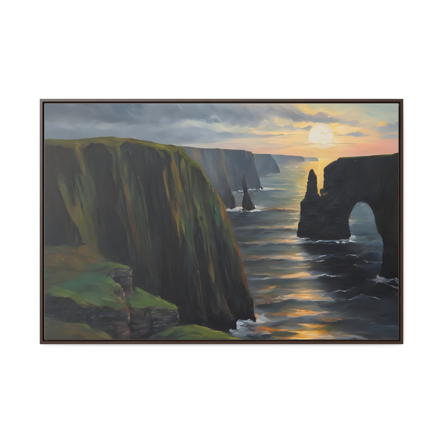 Irish Cliffs, Wall Art, Gallery Canvas Wraps, Horizontal Frame