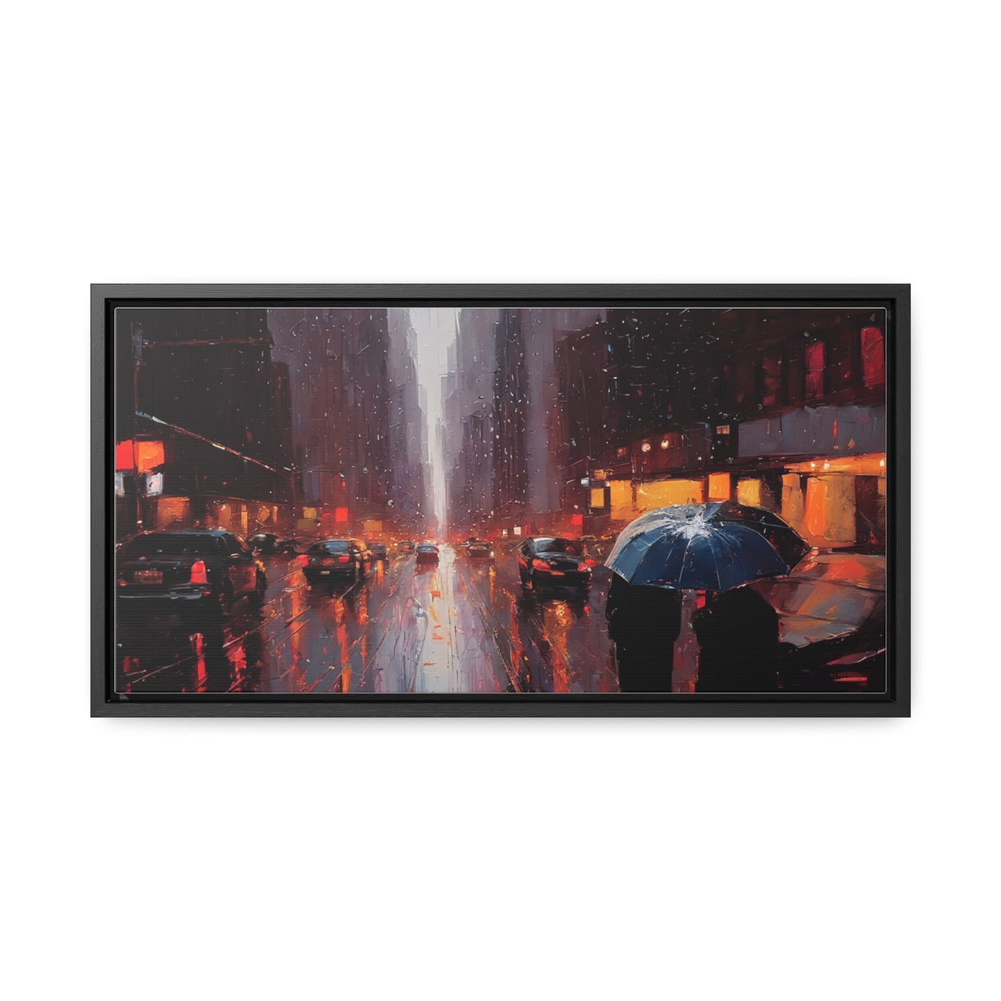 City Streets, Wall Art, Gallery Canvas Wraps, Horizontal Frame