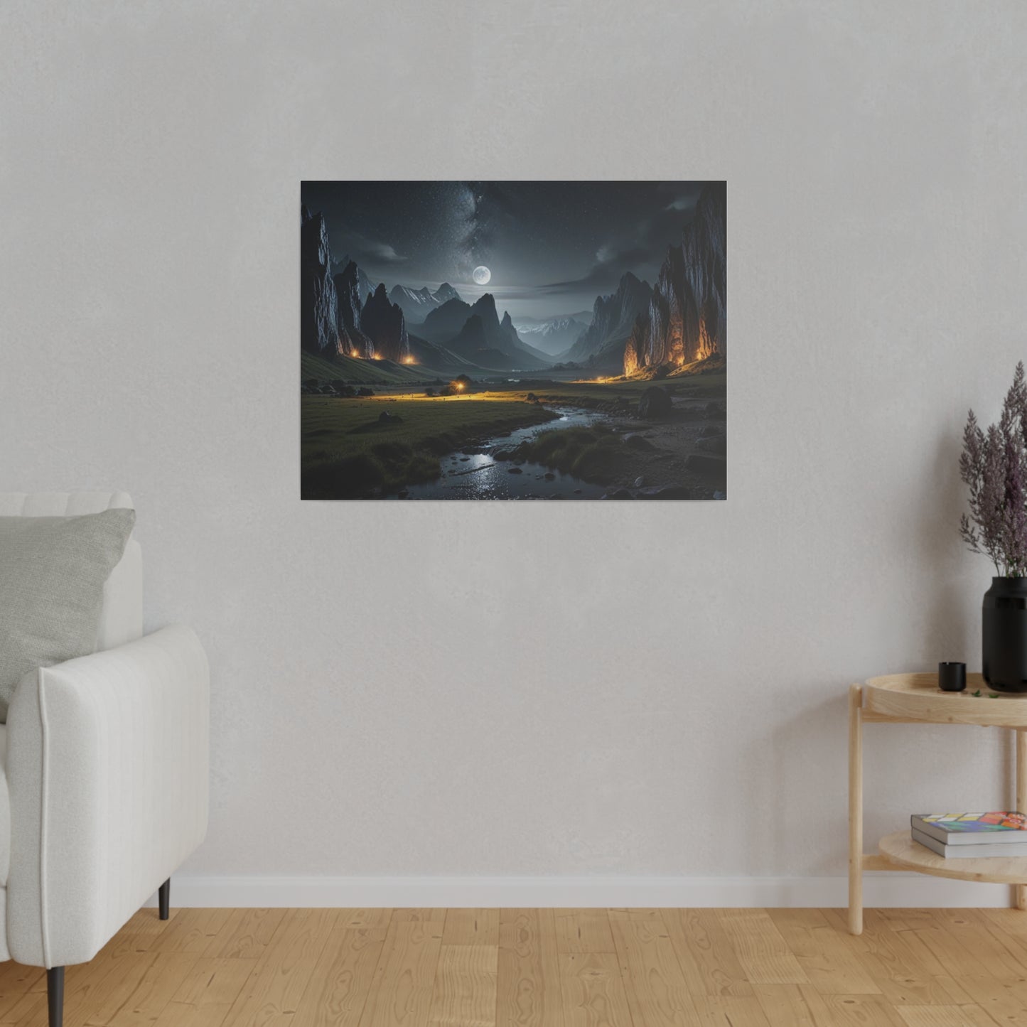 The Place Between the Cliffs, Wall Art, Matte Canvas, Stretched, 0.75"