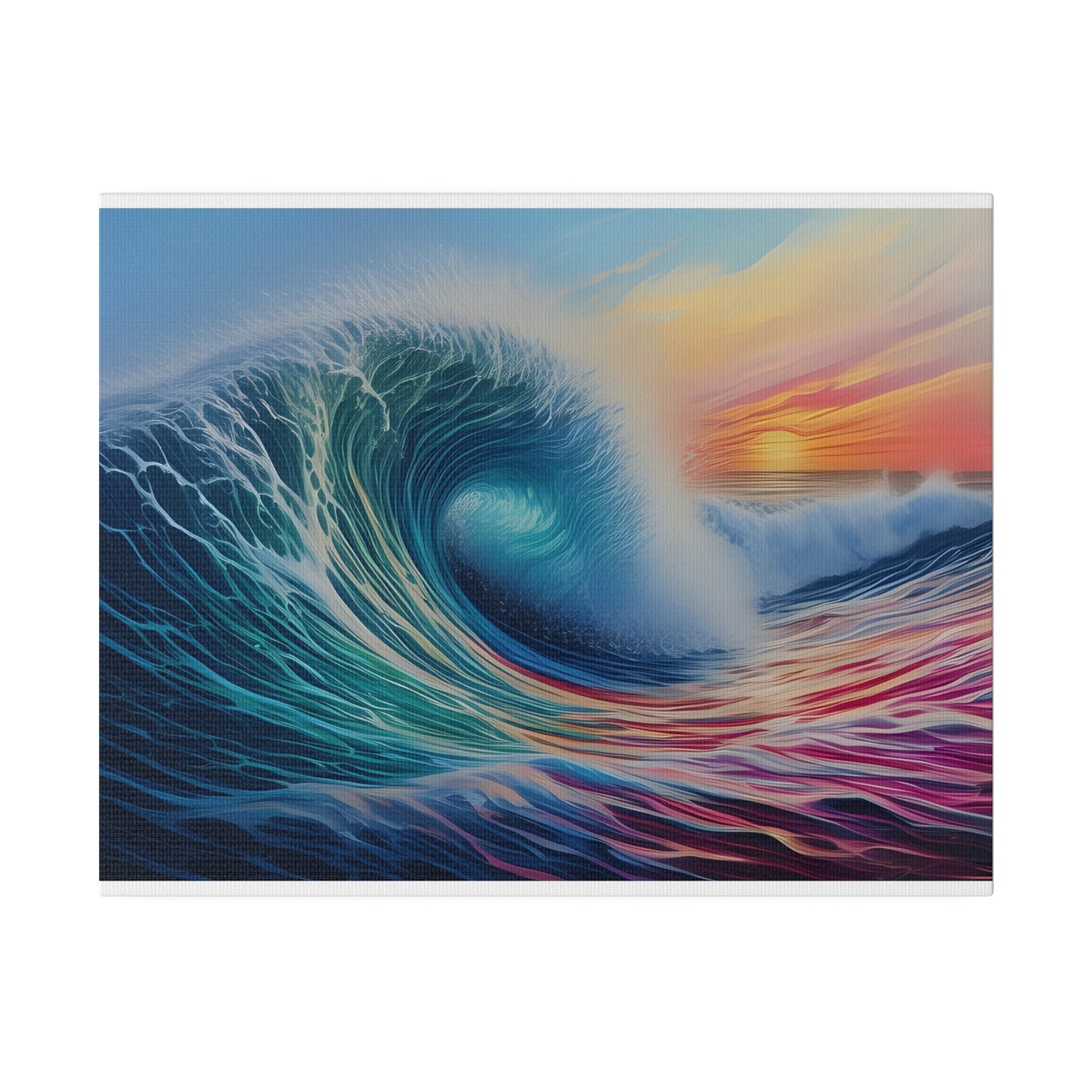 Wave, Beach, Wall Art, Matte Canvas, Stretched, 0.75"