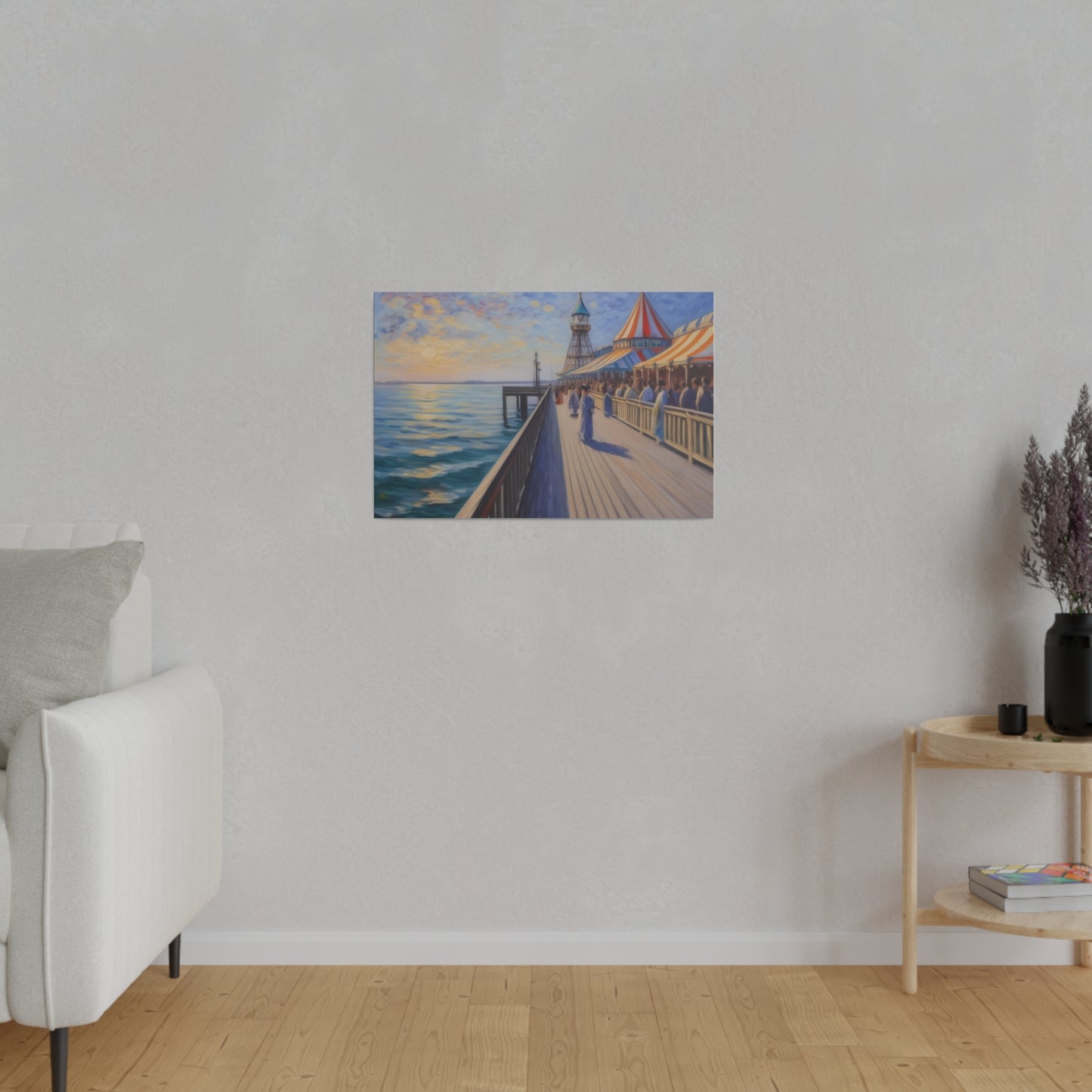 Pier, Wall Art, Matte Canvas, Stretched, 0.75"