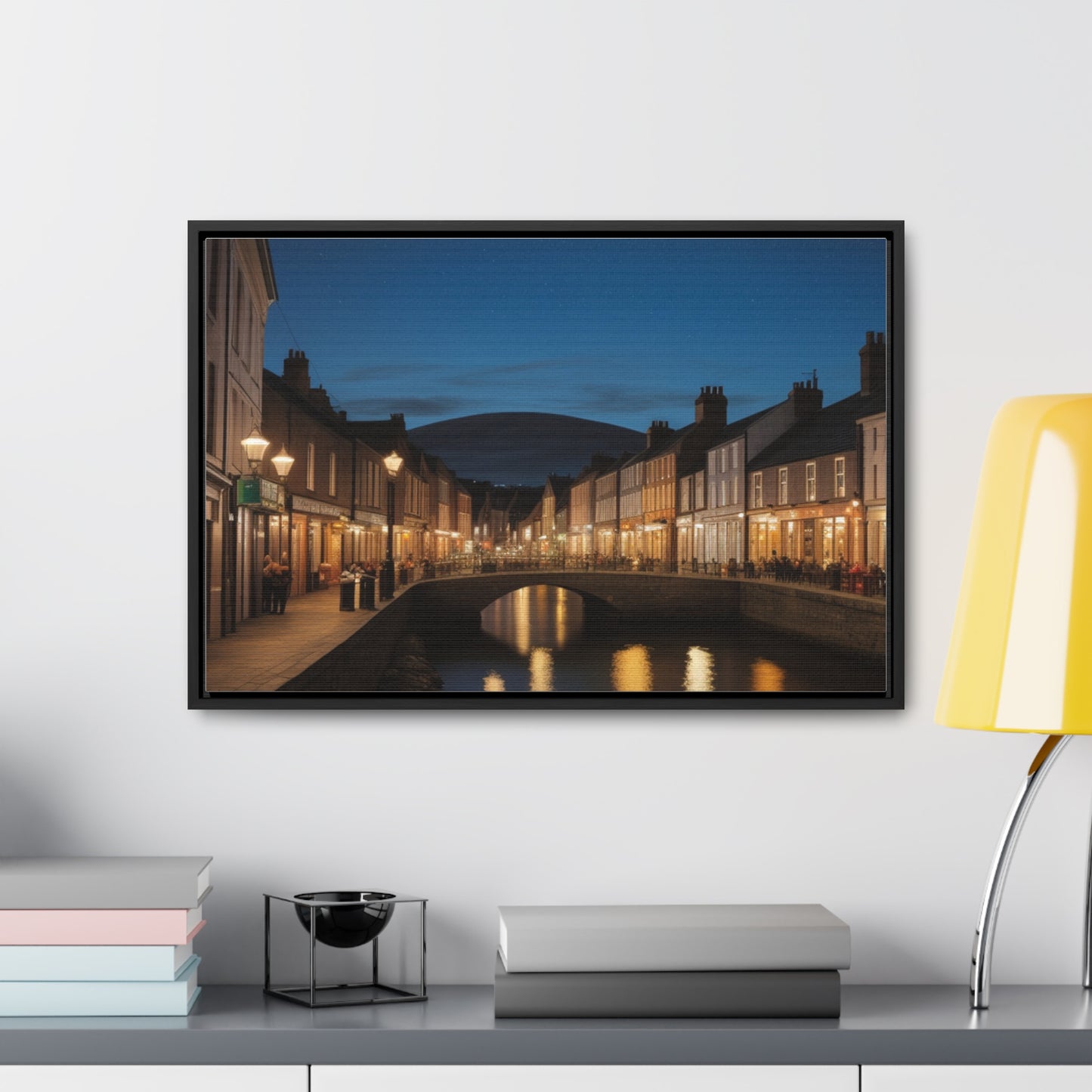 Canal, Wall Art, Gallery Canvas Wraps, Horizontal Frame