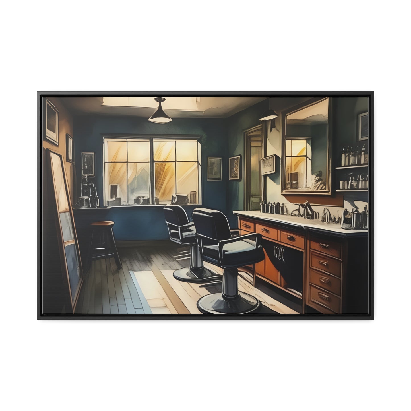 Barbershop, Wall Art, Gallery Canvas Wraps, Horizontal Frame