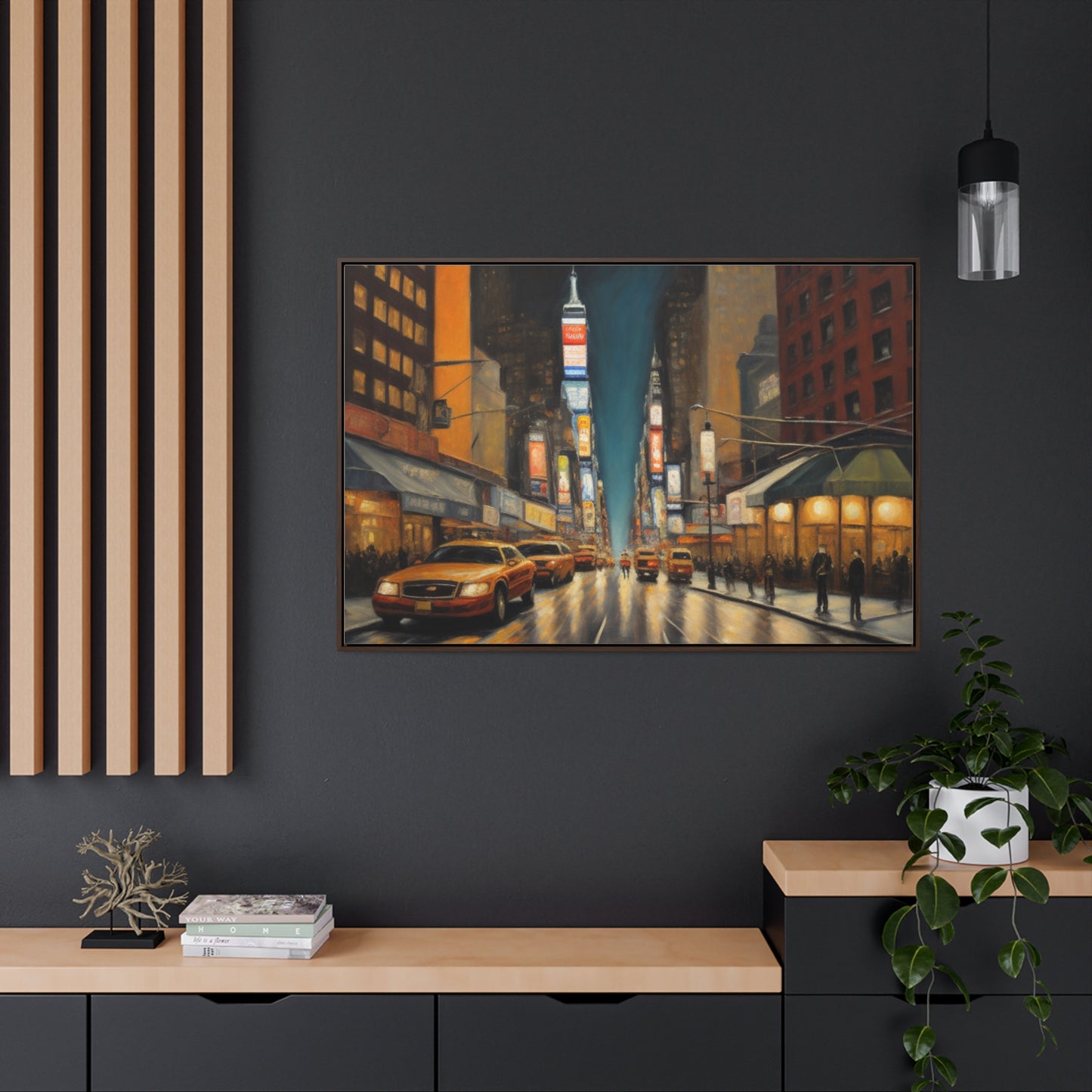 The City, Wall Art, Gallery Canvas Wraps, Horizontal Frame