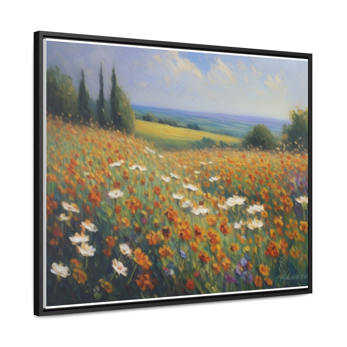 Field of flowers, Gallery Canvas Wraps, Horizontal Frame