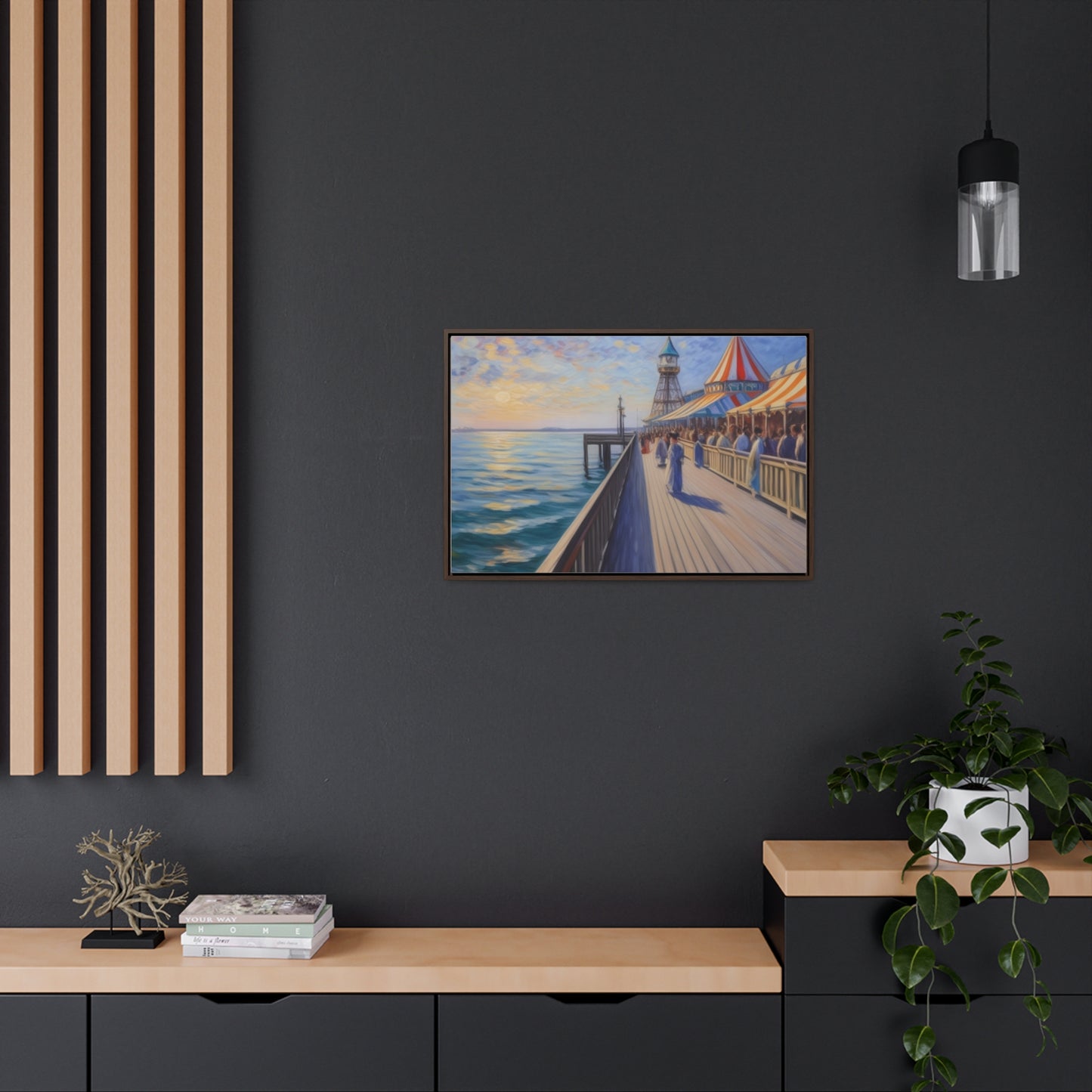 Pier, Wall Art, Gallery Canvas Wraps, Horizontal Frame