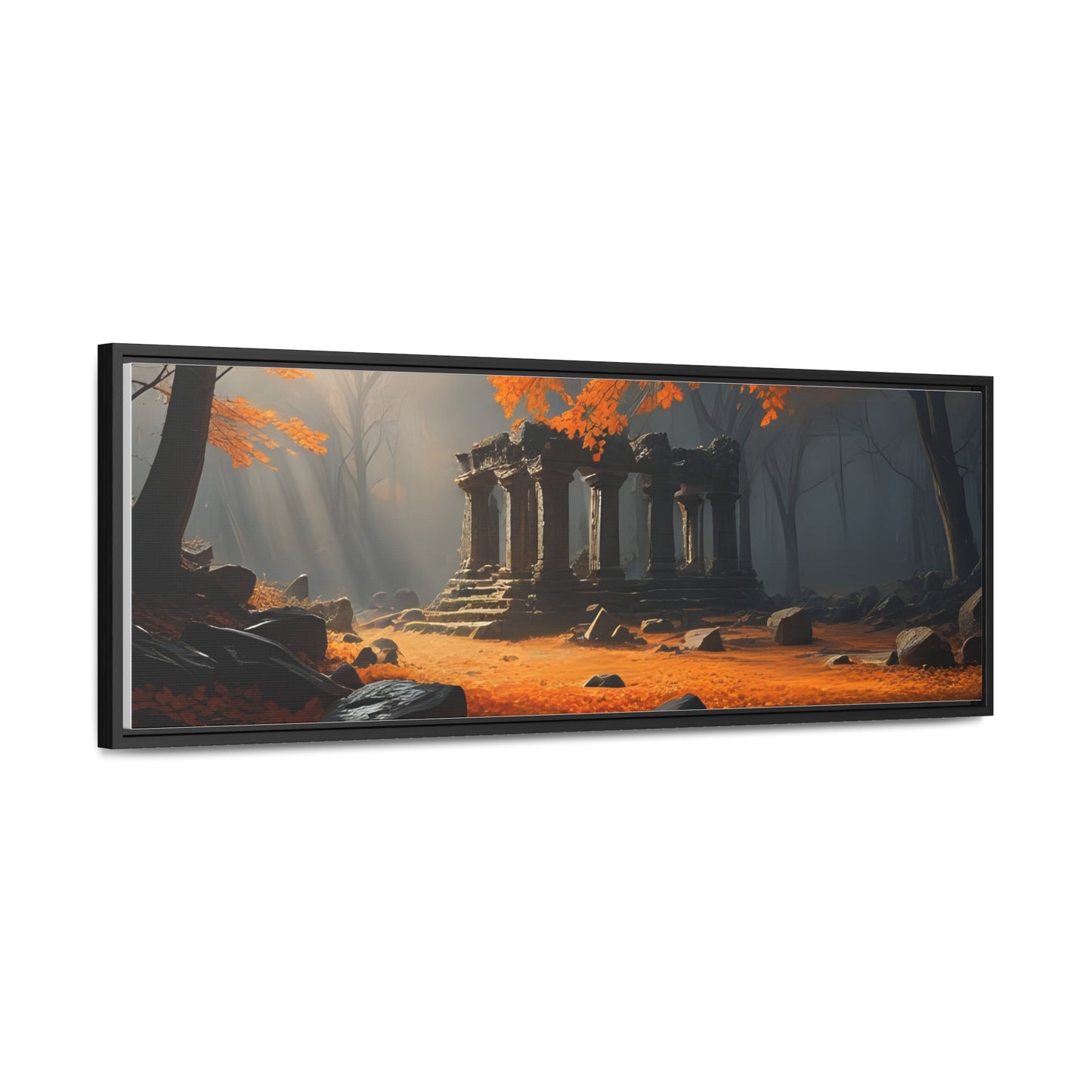 Ruins in the Wood, Wall Art, Gallery Canvas Wraps, Horizontal Frame