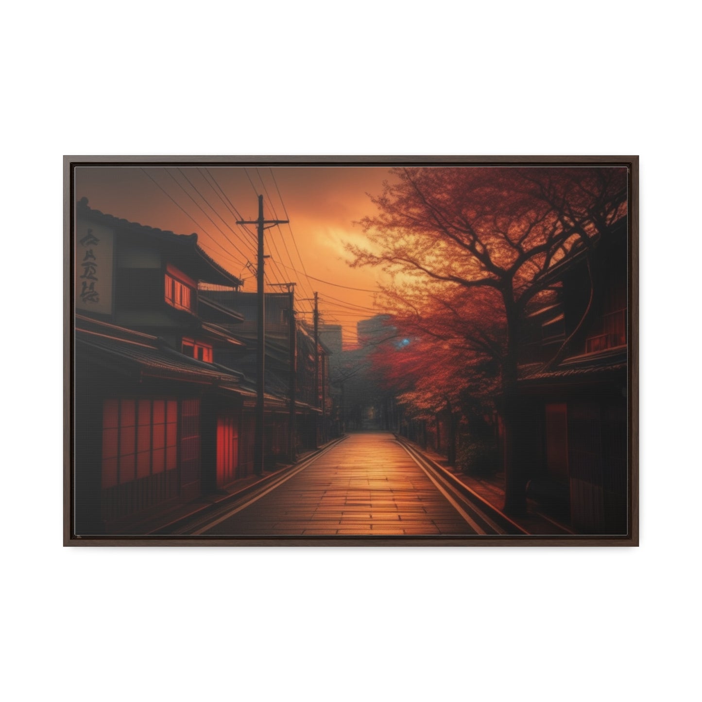 Japanese Village, Wall Art, Gallery Canvas Wraps, Horizontal Frame