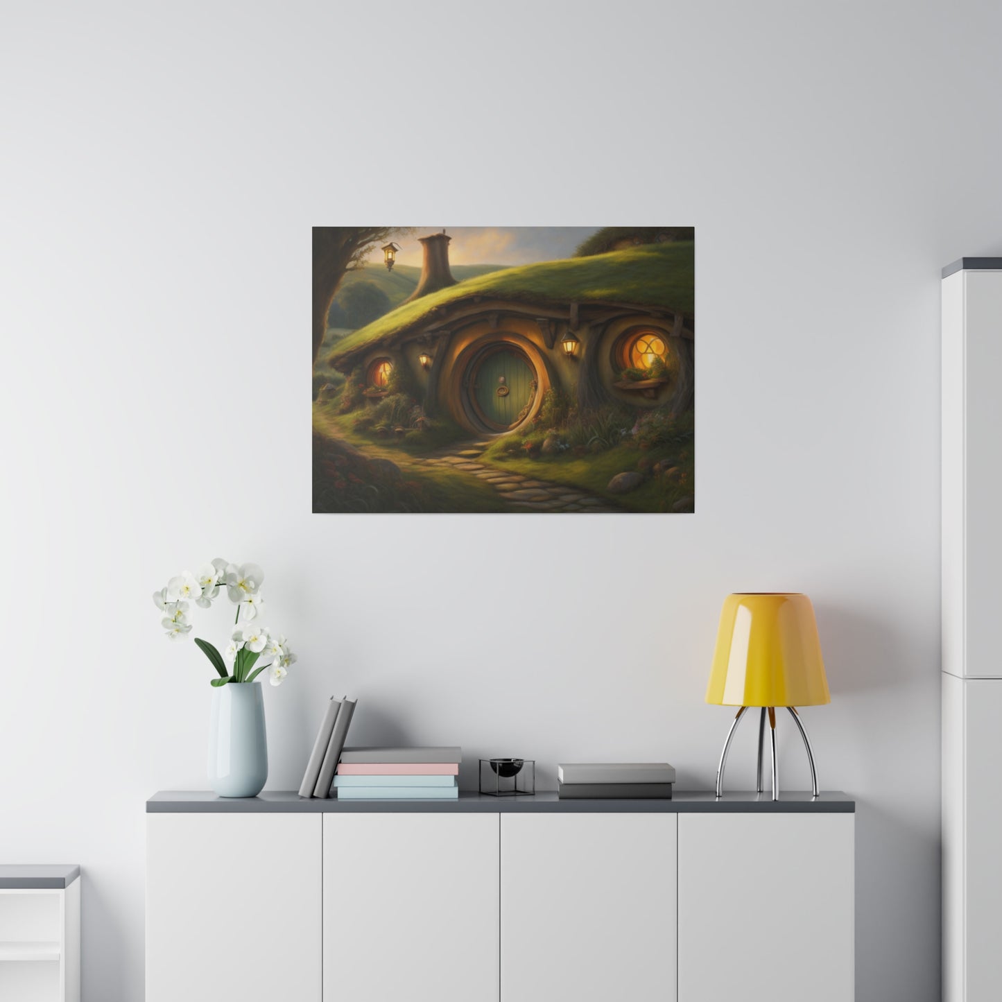 Hobbiton, Wall Art, Matte Canvas, Stretched, 0.75"