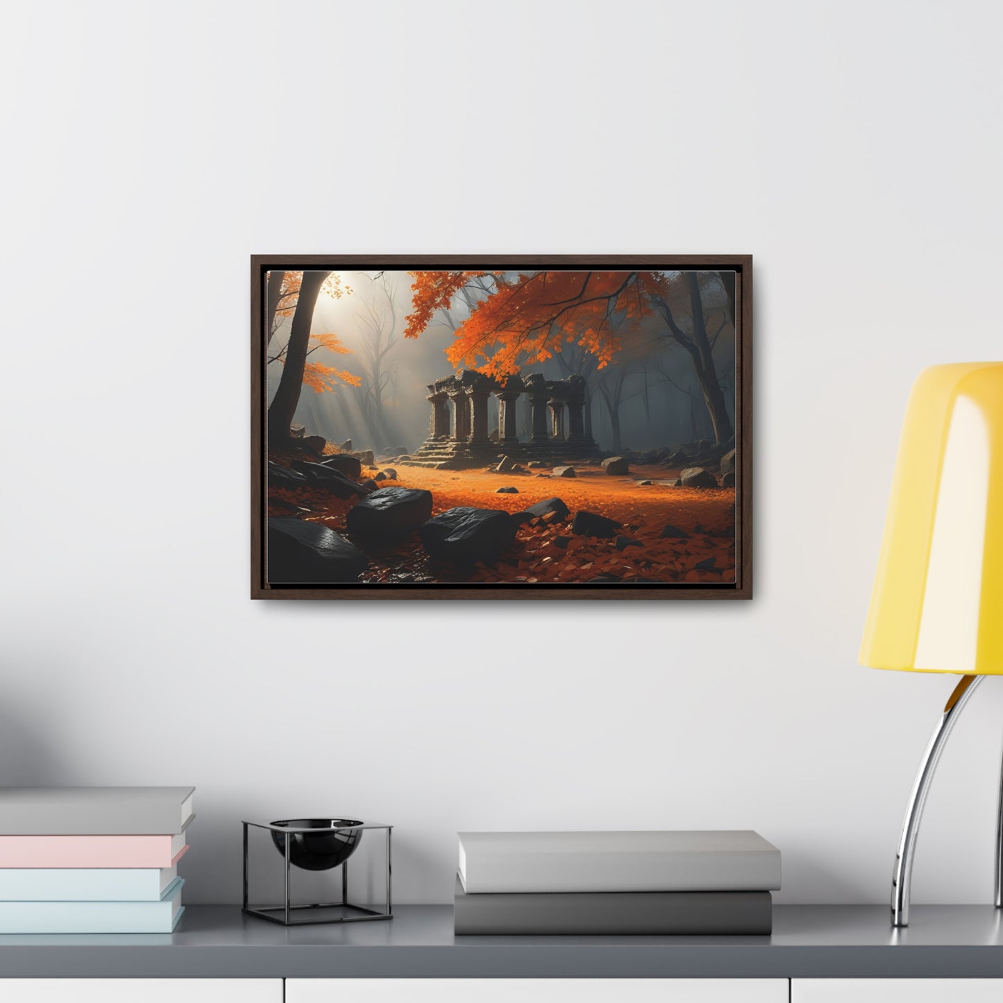 Ruins in the Wood, Wall Art, Gallery Canvas Wraps, Horizontal Frame