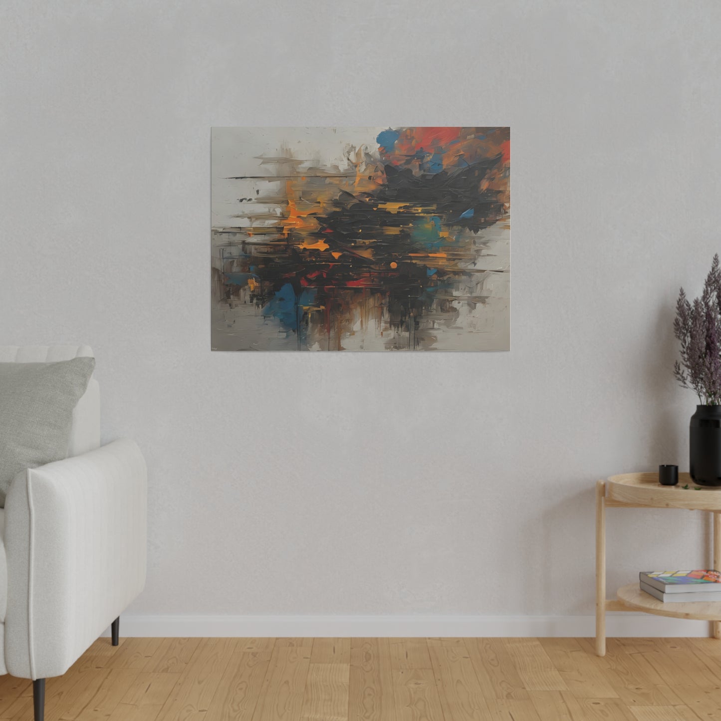 Abstract, Wall Art, Matte Canvas, Stretched, 0.75"