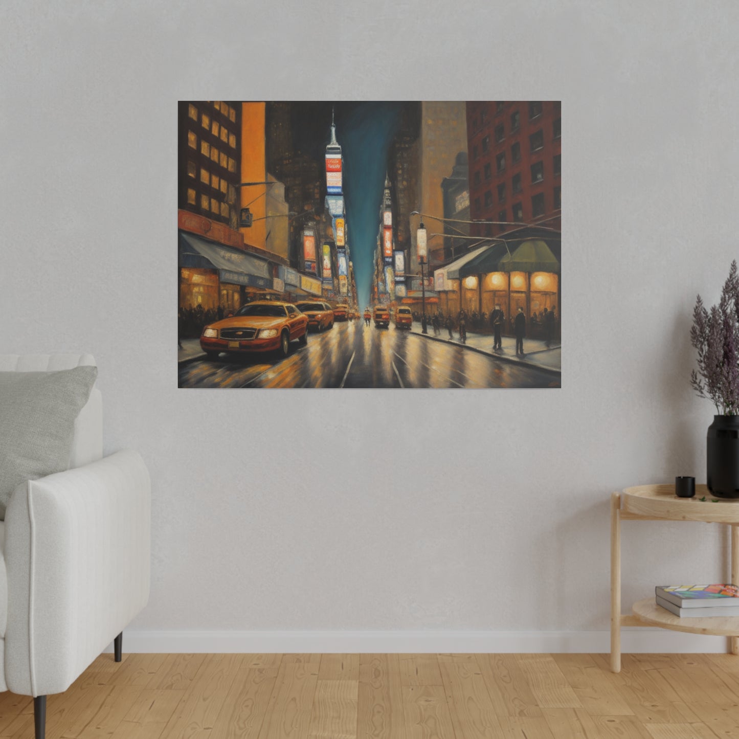 The City, Wall Art, Matte Canvas, Stretched, 0.75"