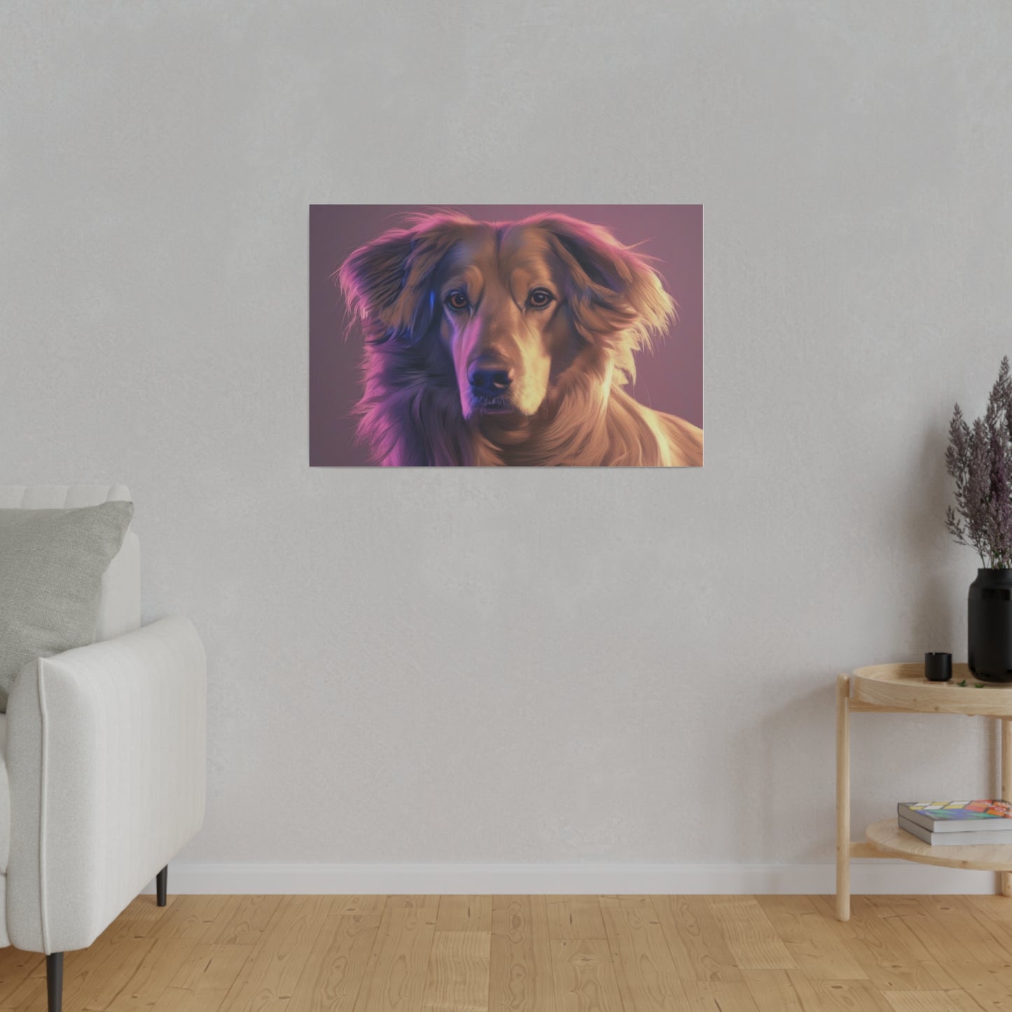 Dog, Wall Art, Matte Canvas, Stretched, 0.75"