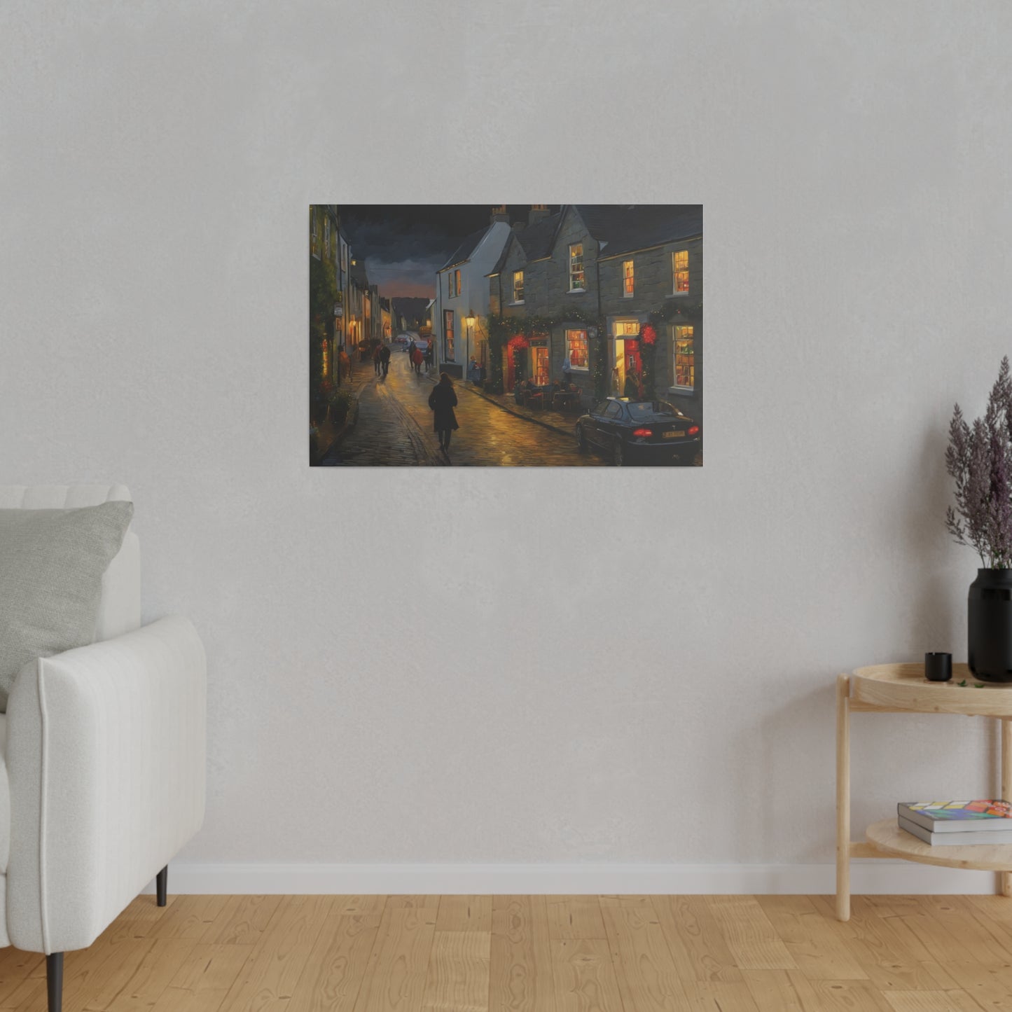 Calm Town, Wall Art, Matte Canvas, Stretched, 0.75"