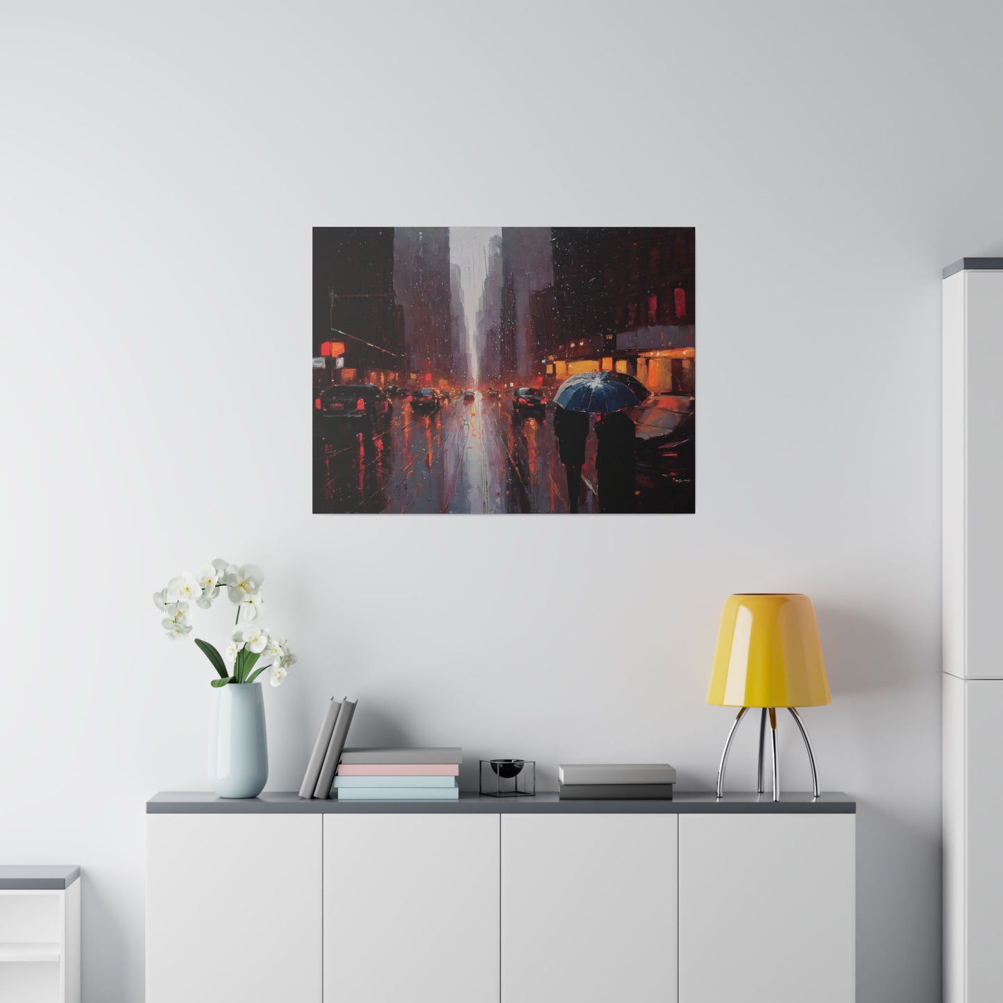 City Streets, Wall Art, Matte Canvas, Stretched, 0.75"