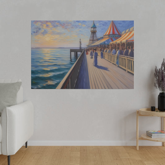 Pier, Wall Art, Matte Canvas, Stretched, 0.75"