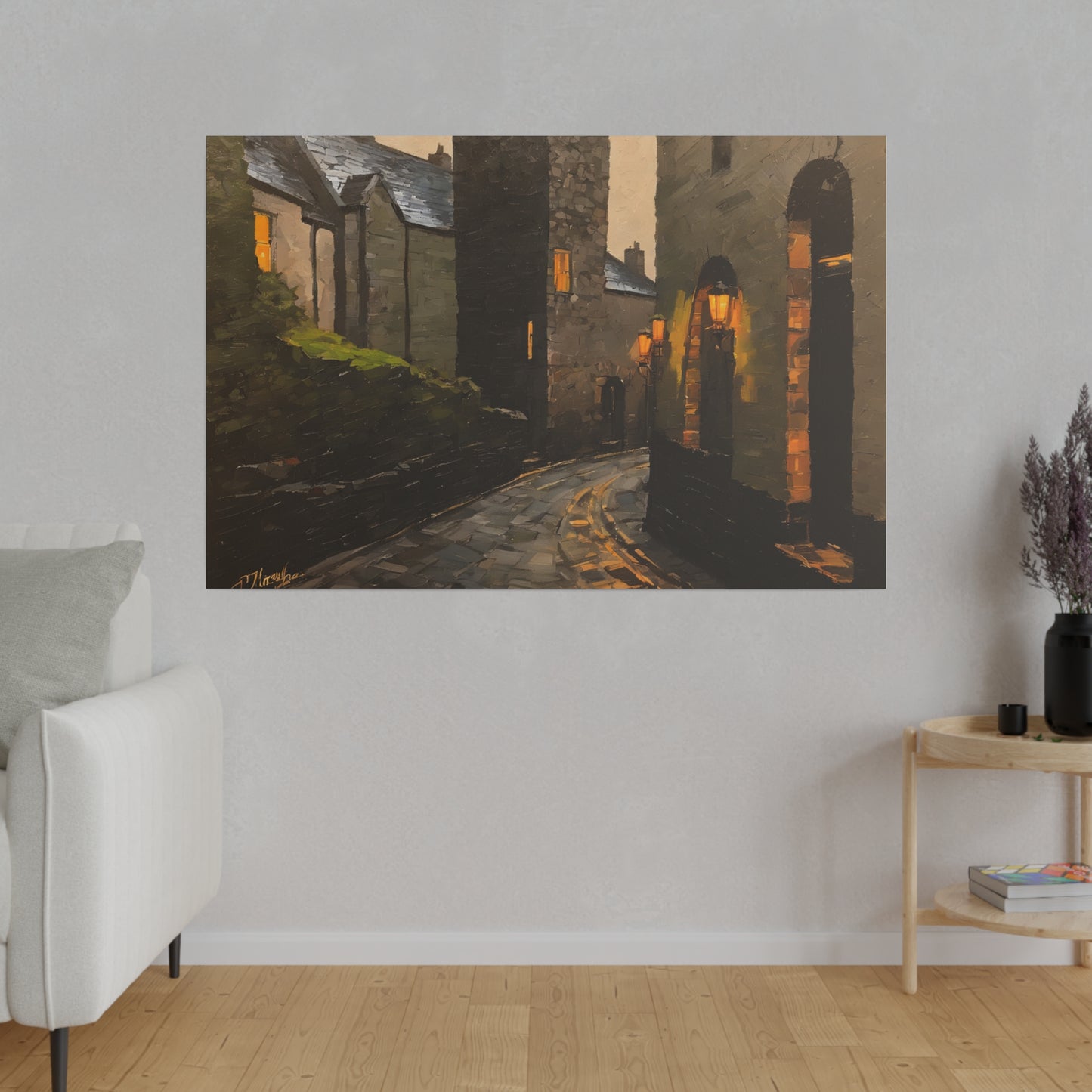 Walk the streets, Wall Art, Matte Canvas, Stretched, 0.75"