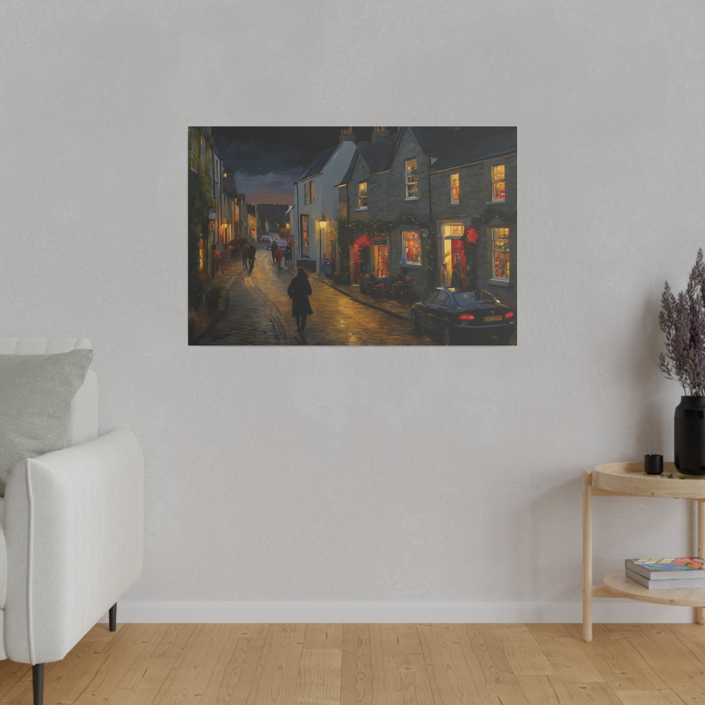 Calm Town, Wall Art, Matte Canvas, Stretched, 0.75"