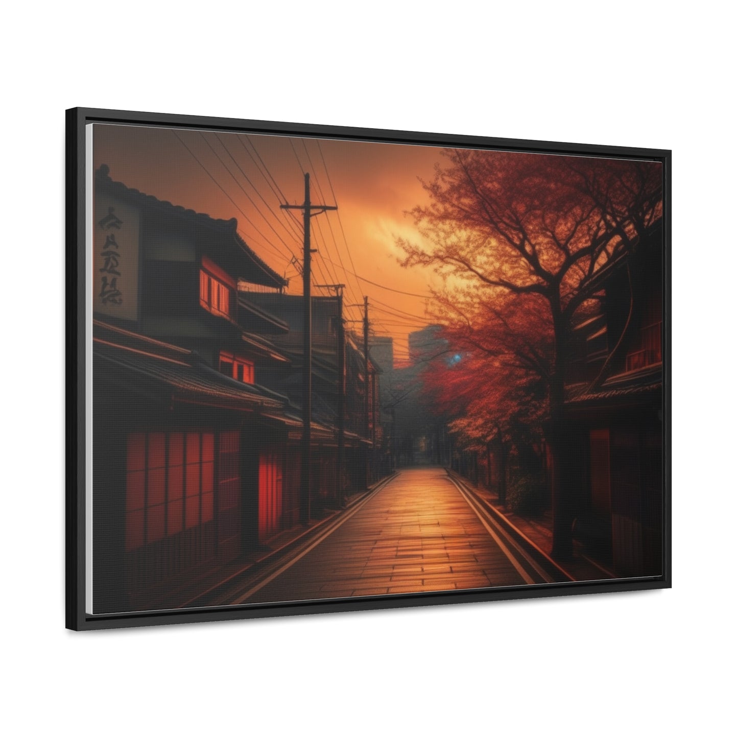 Japanese Village, Wall Art, Gallery Canvas Wraps, Horizontal Frame