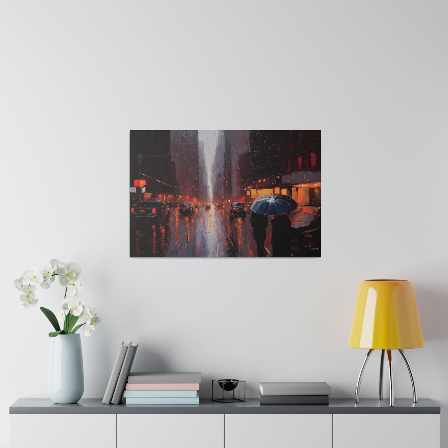 City Streets, Wall Art, Matte Canvas, Stretched, 0.75"