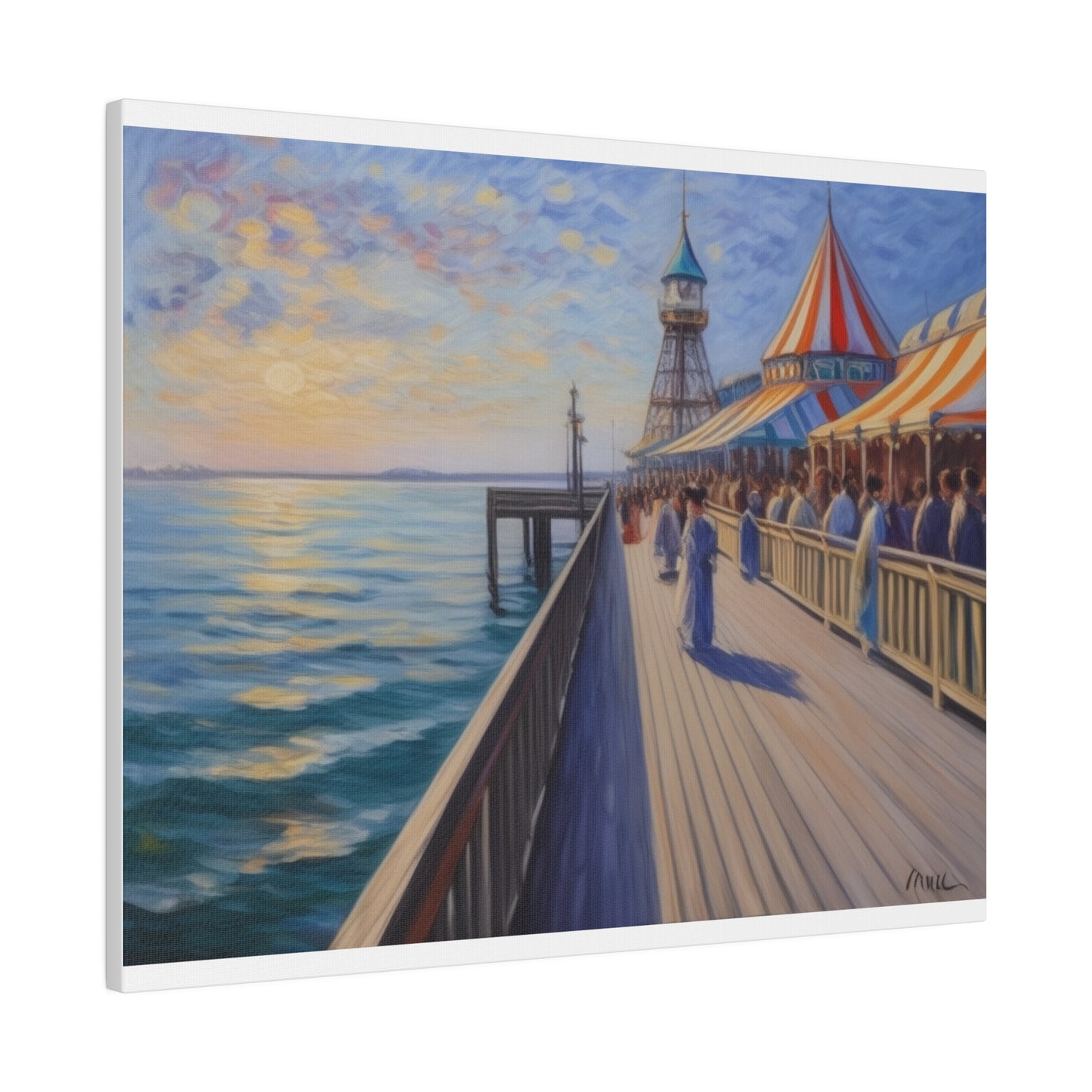 Pier, Wall Art, Matte Canvas, Stretched, 0.75"