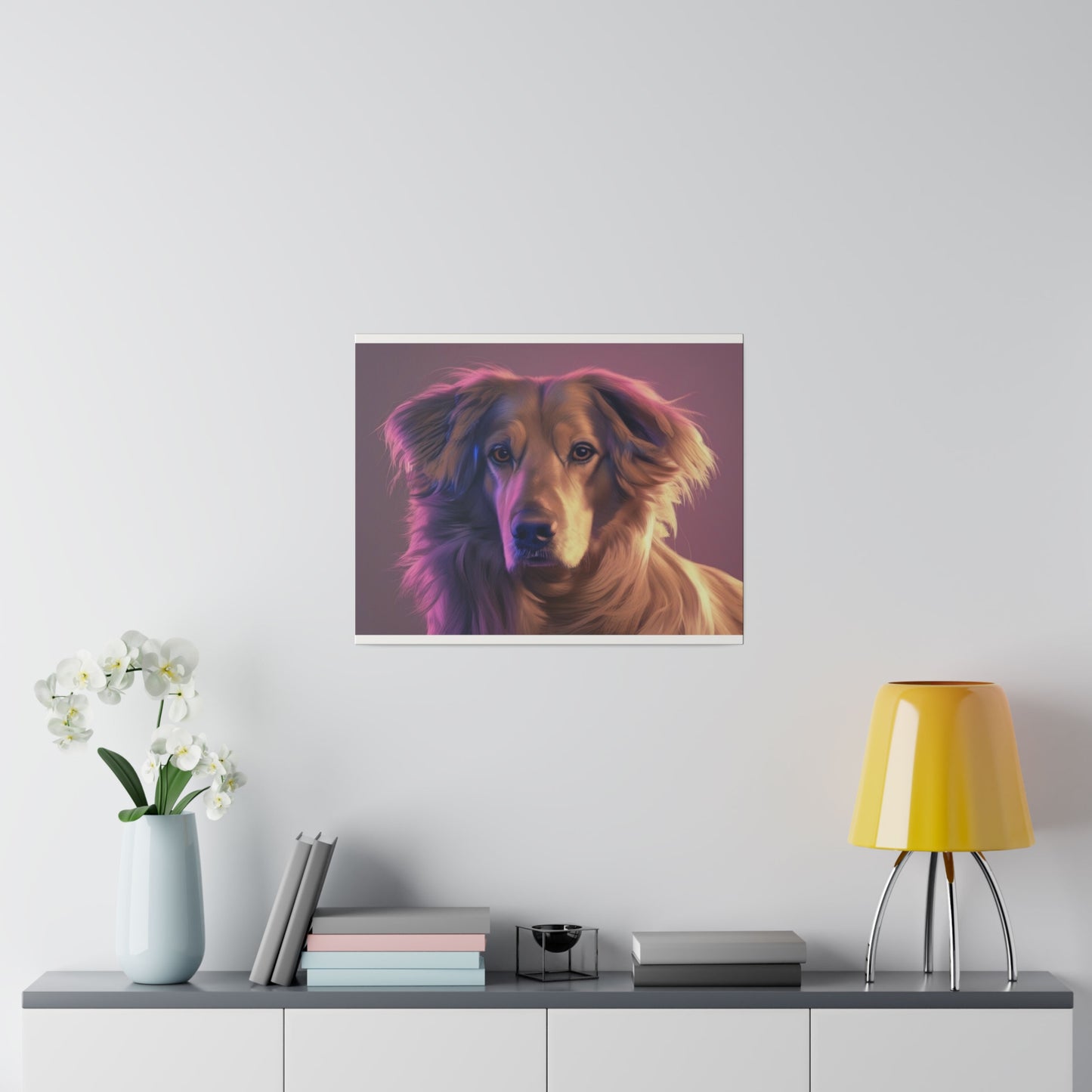 Dog, Wall Art, Matte Canvas, Stretched, 0.75"