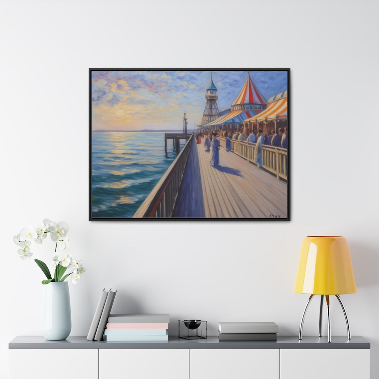 Pier, Wall Art, Gallery Canvas Wraps, Horizontal Frame