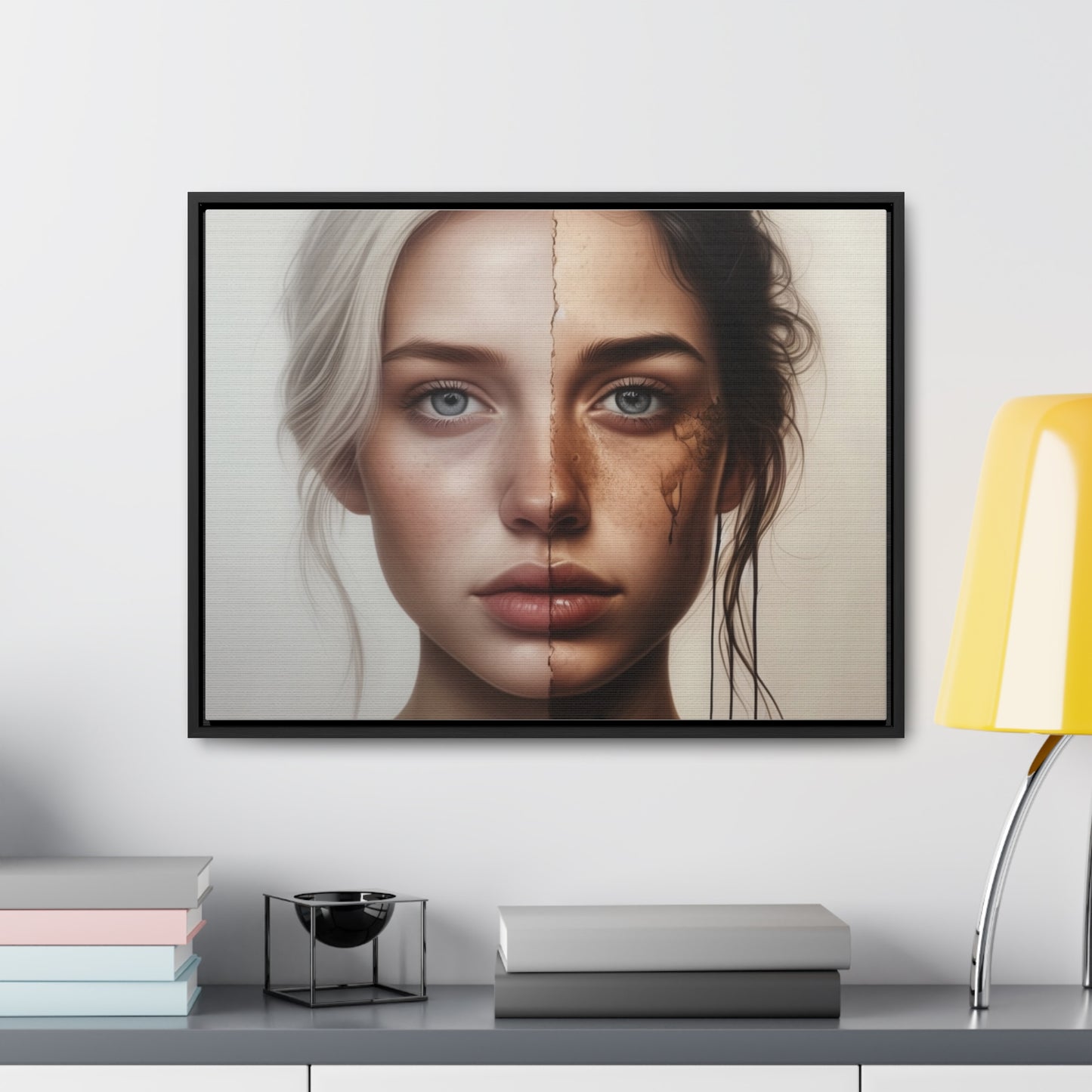 Woman, Face, Wall Art, Gallery Canvas Wraps, Horizontal Frame