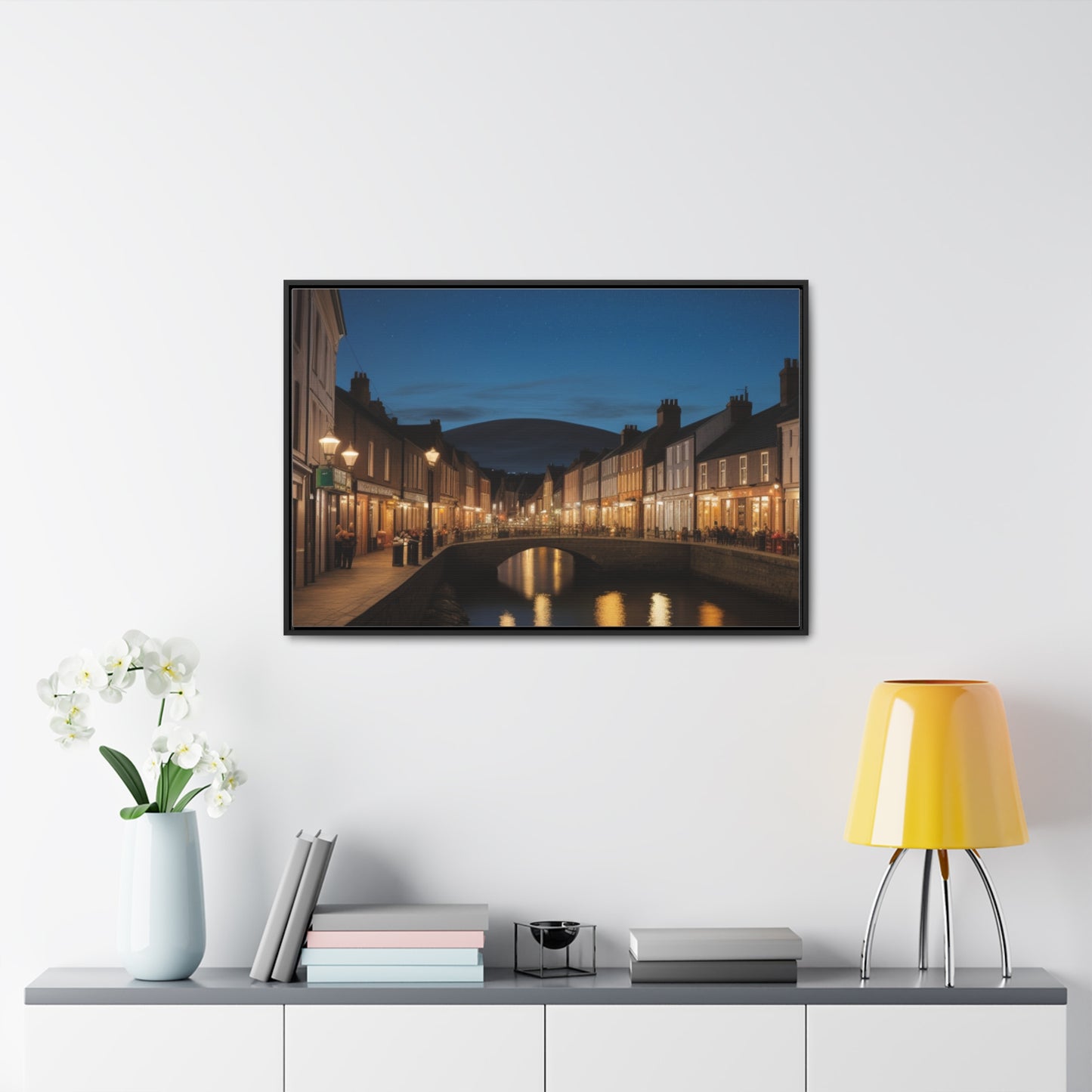 Canal, Wall Art, Gallery Canvas Wraps, Horizontal Frame