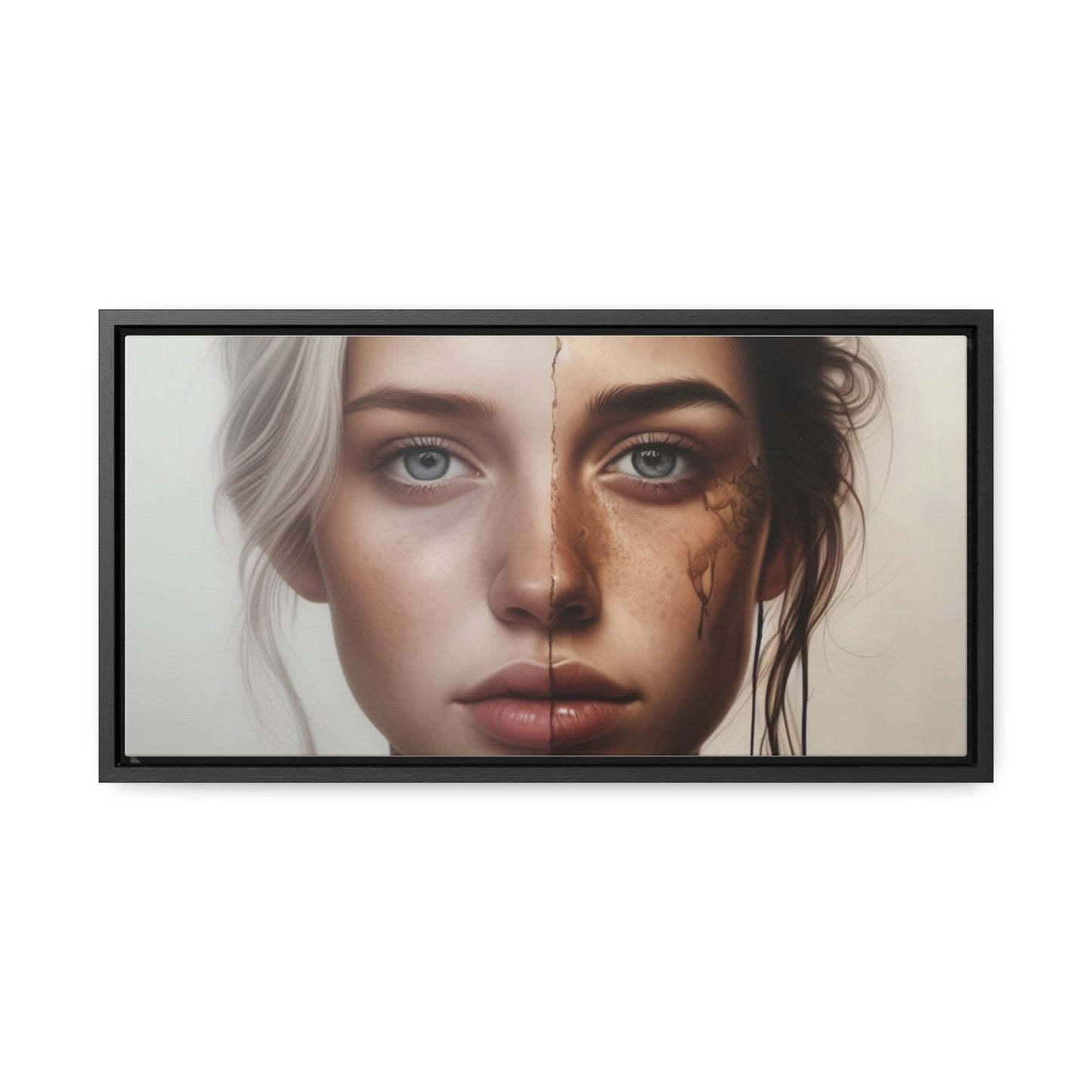 Woman, Face, Wall Art, Gallery Canvas Wraps, Horizontal Frame