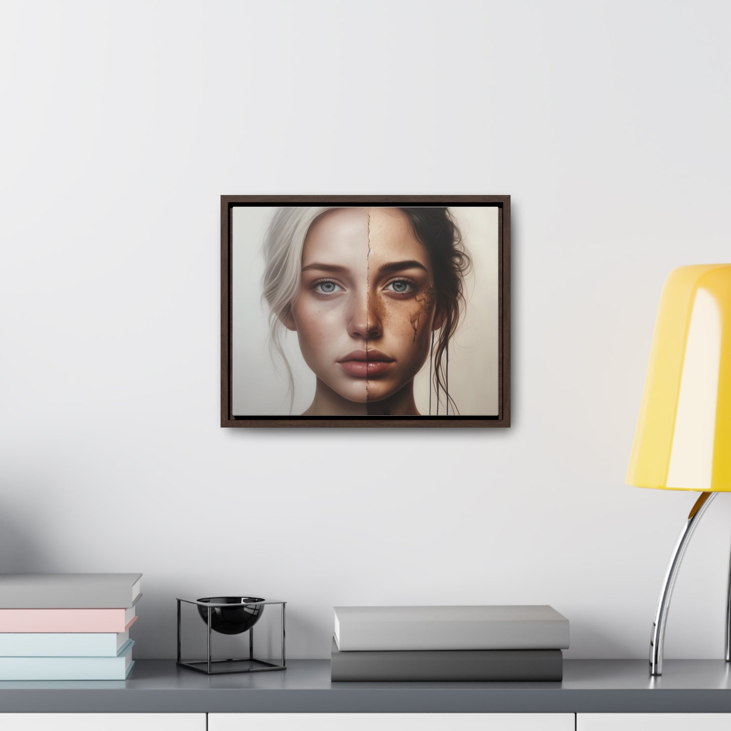 Woman, Face, Wall Art, Gallery Canvas Wraps, Horizontal Frame