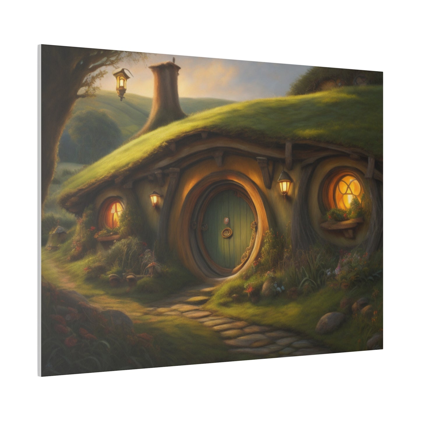 Hobbiton, Wall Art, Matte Canvas, Stretched, 0.75"