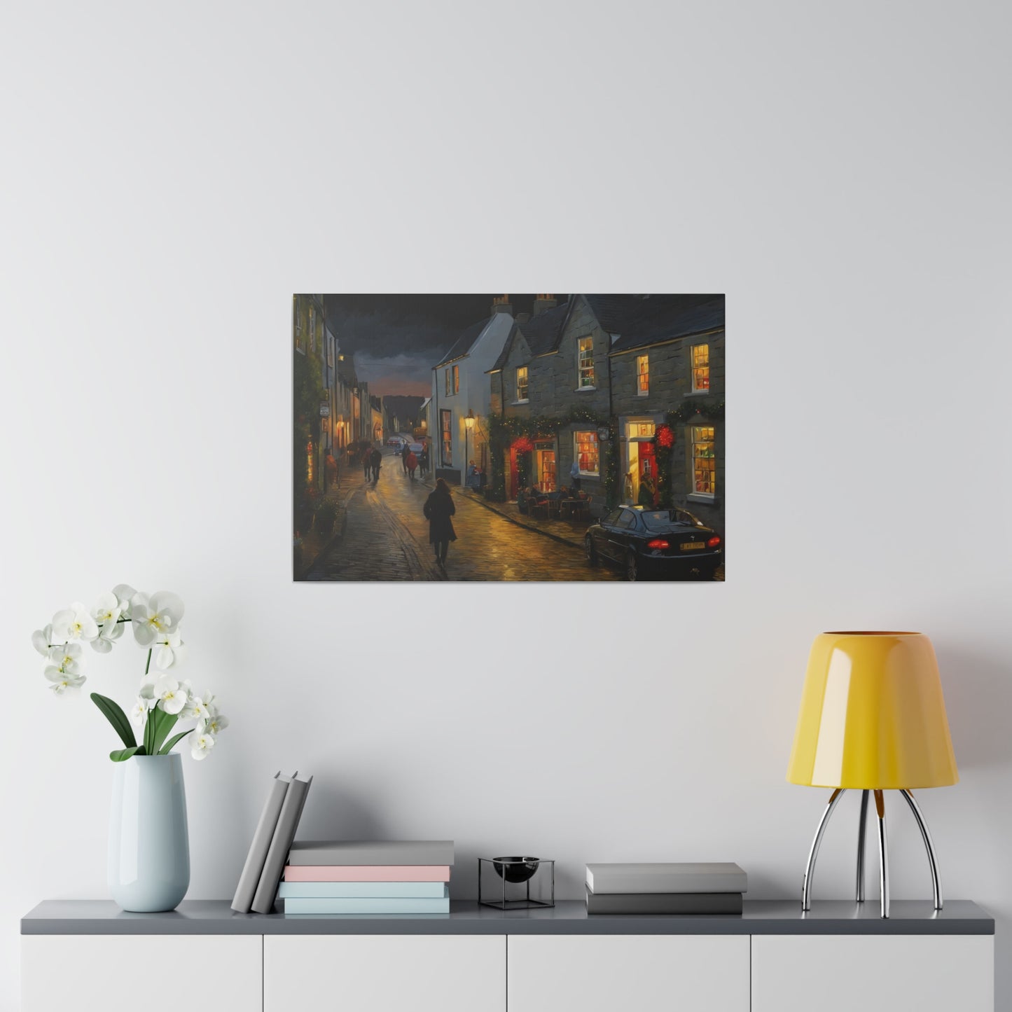 Calm Town, Wall Art, Matte Canvas, Stretched, 0.75"