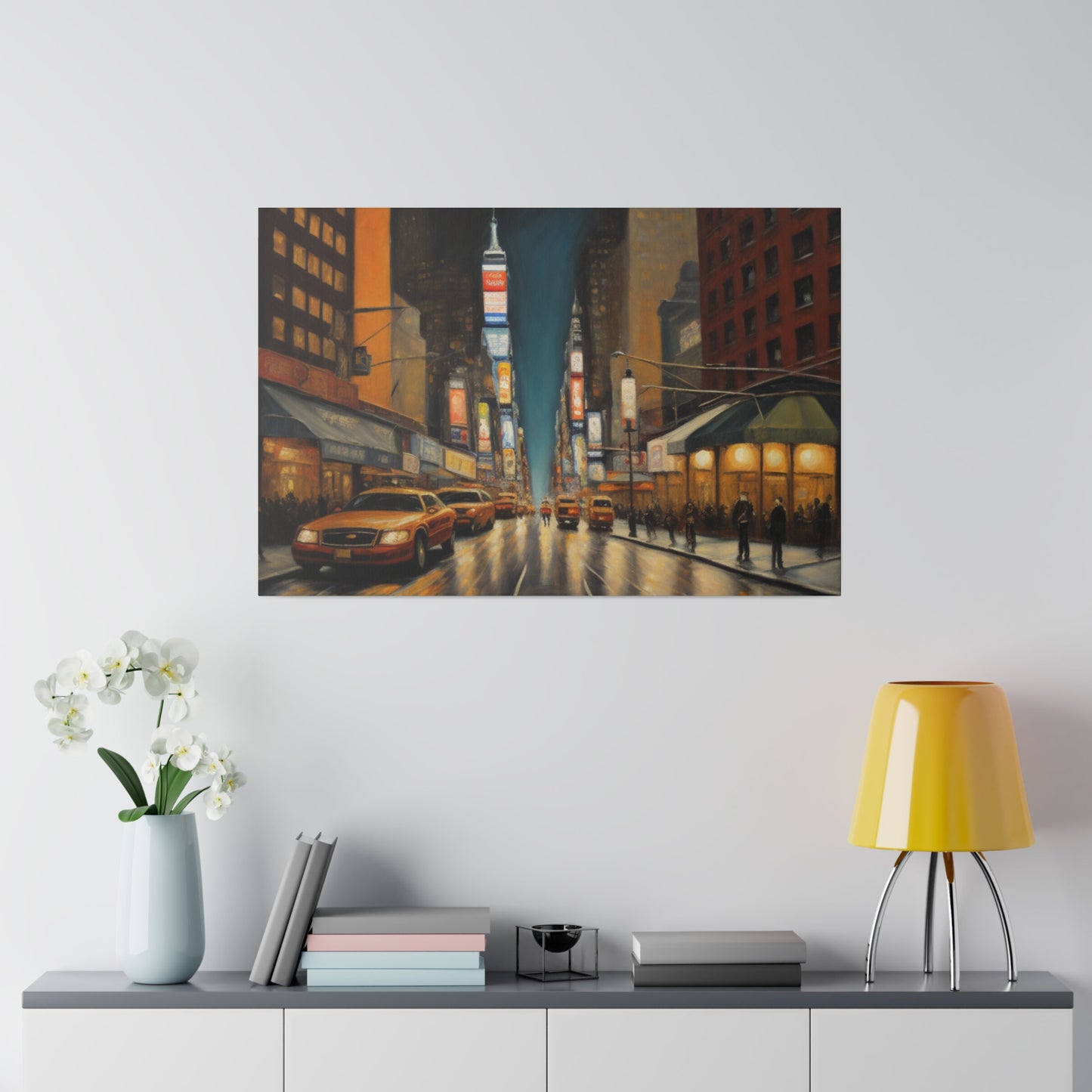 The City, Wall Art, Matte Canvas, Stretched, 0.75"