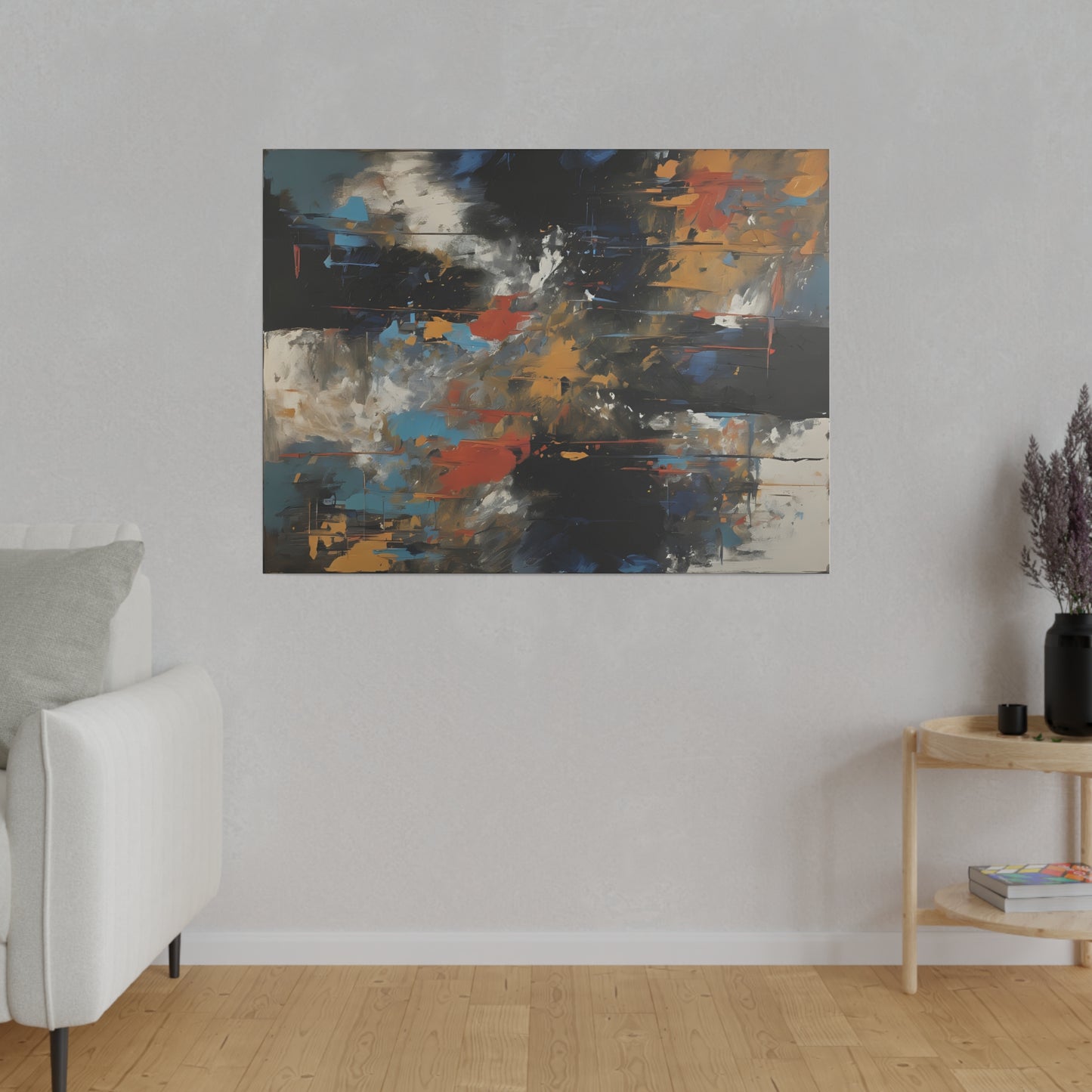 Abstract, Wall Art, Matte Canvas, Stretched, 0.75"