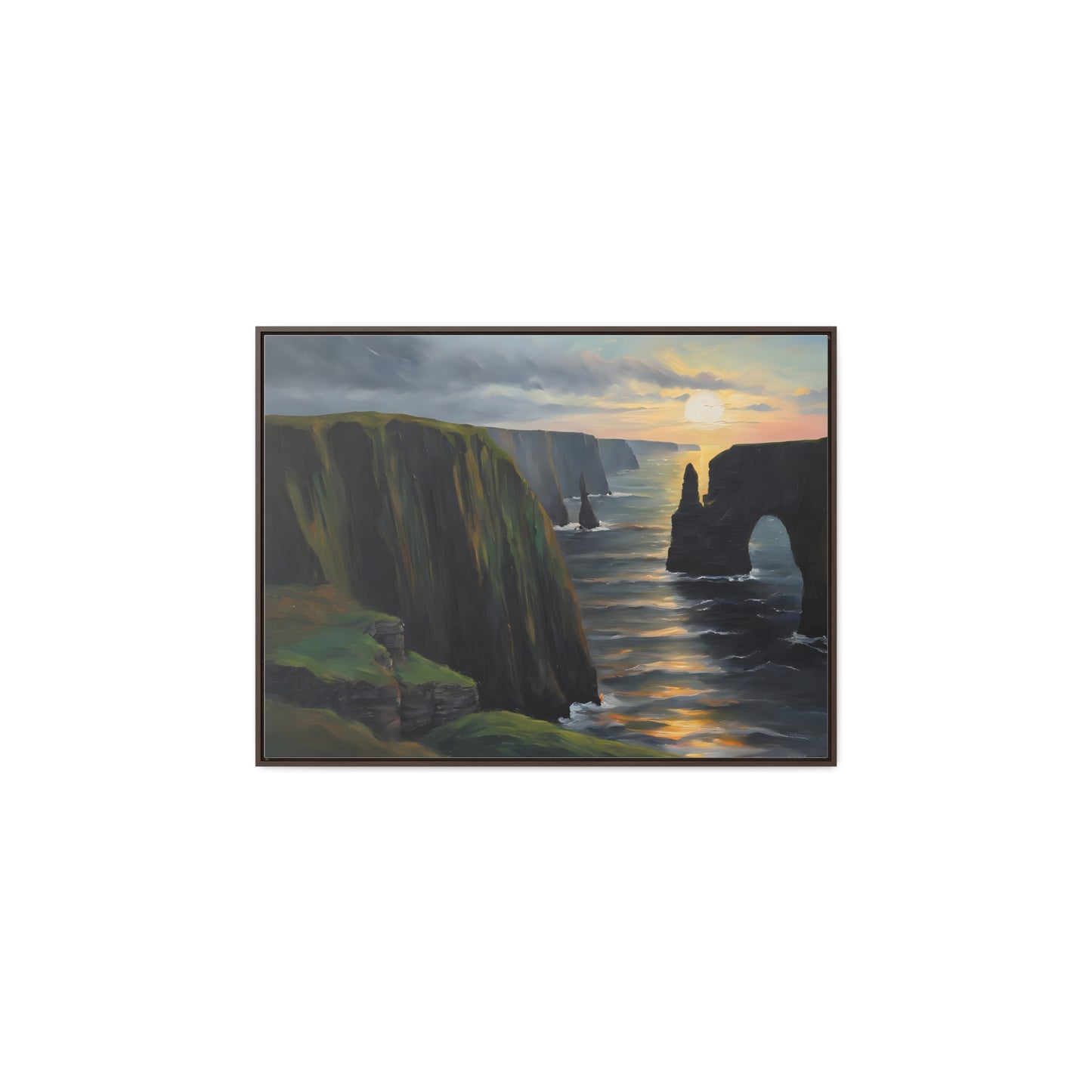 Irish Cliffs, Wall Art, Gallery Canvas Wraps, Horizontal Frame