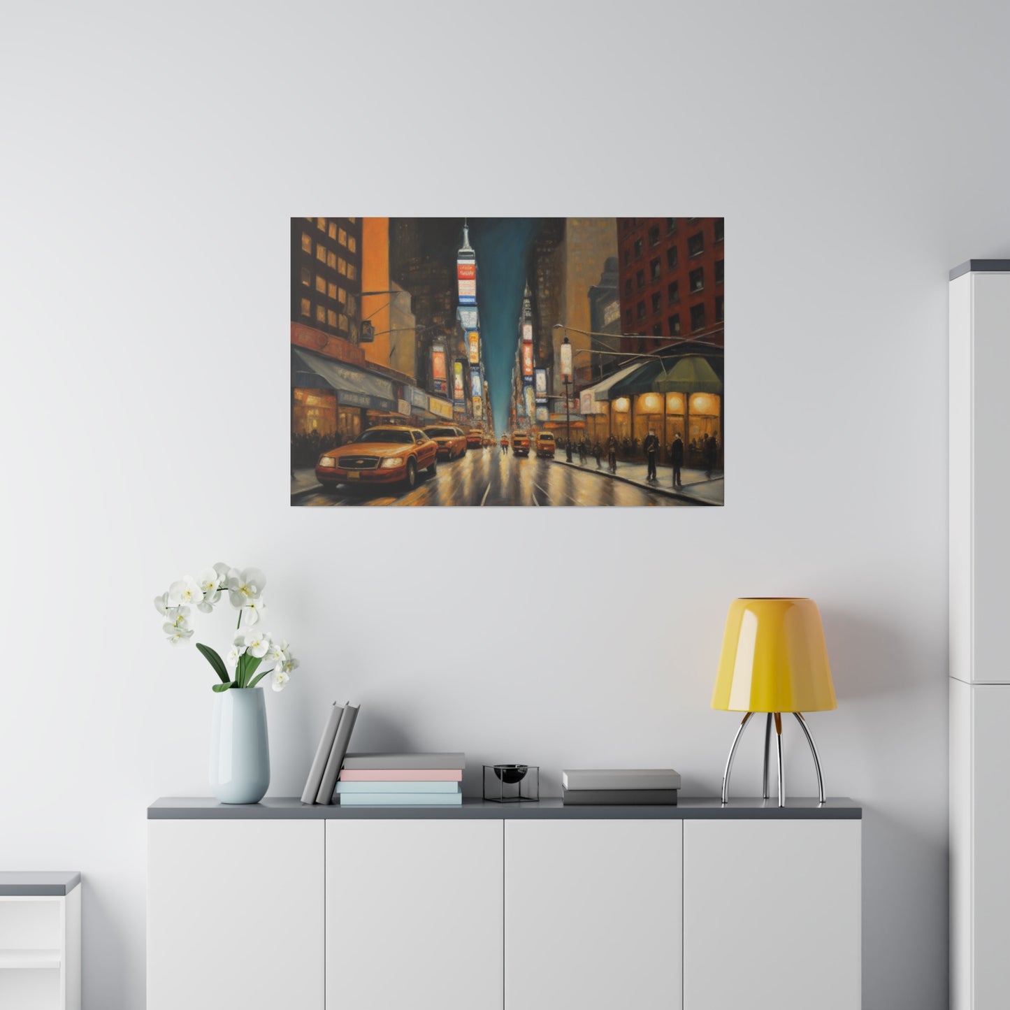 The City, Wall Art, Matte Canvas, Stretched, 0.75"