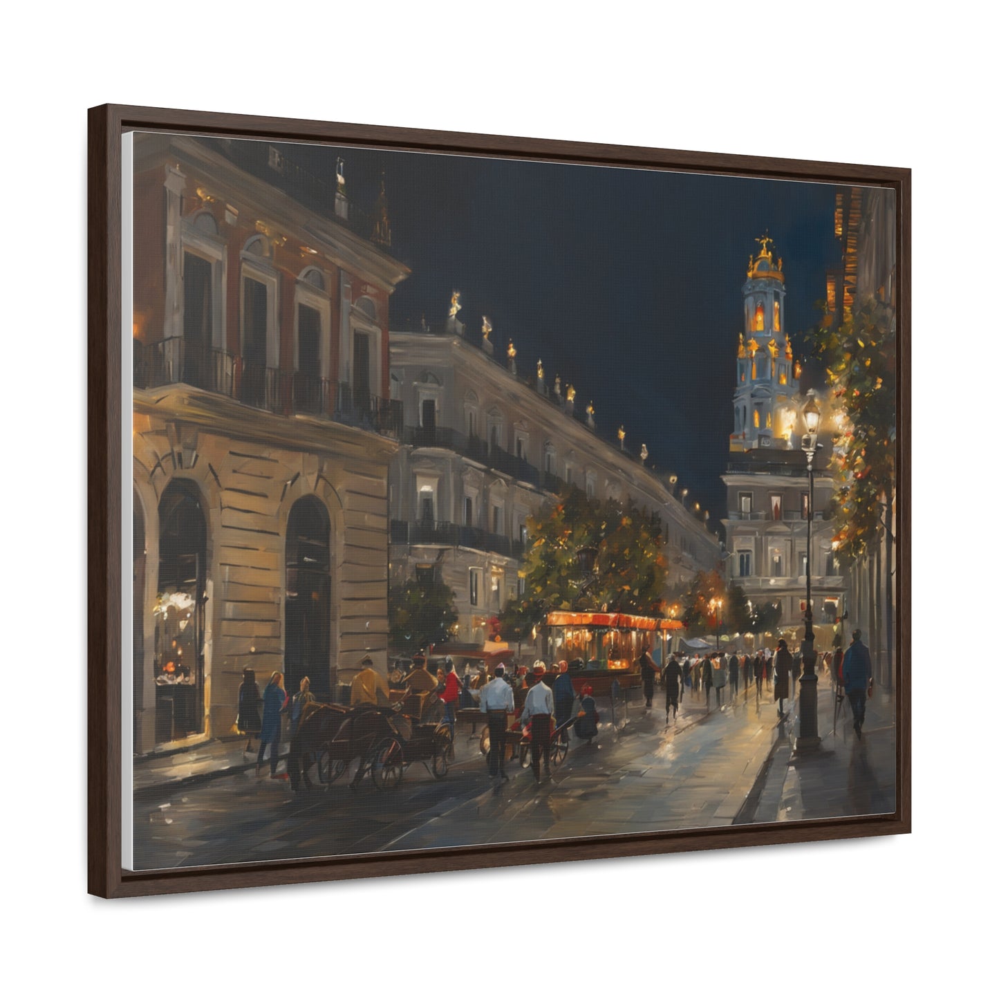 Night Walk, Wall Art, Gallery Canvas Wraps, Horizontal Frame