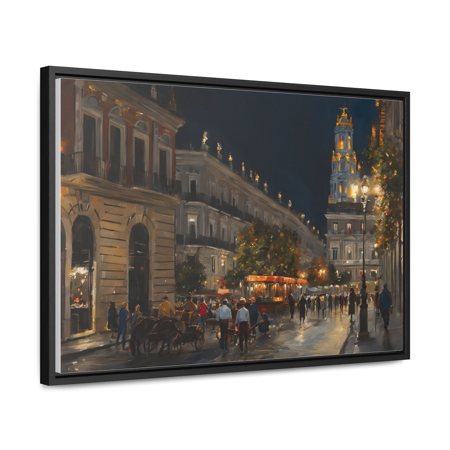 Night Walk, Wall Art, Gallery Canvas Wraps, Horizontal Frame