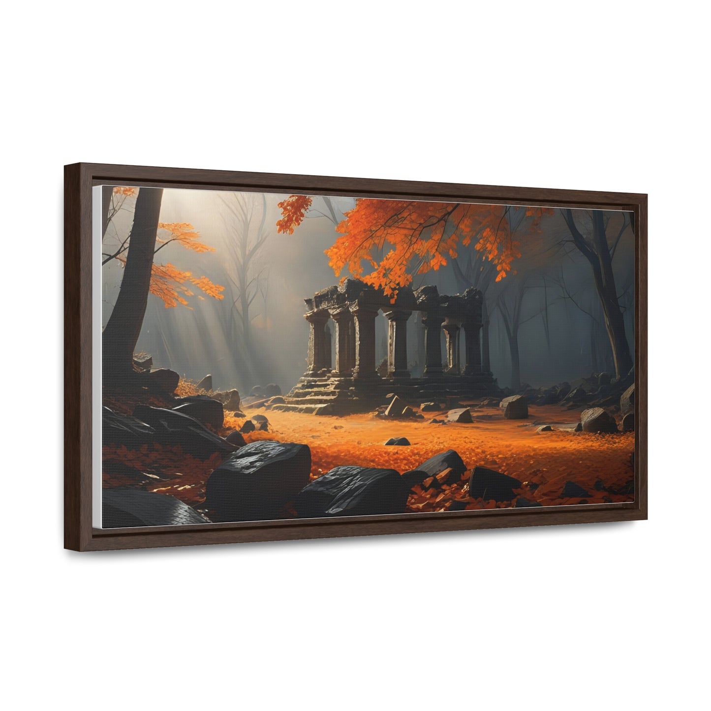 Ruins in the Wood, Wall Art, Gallery Canvas Wraps, Horizontal Frame