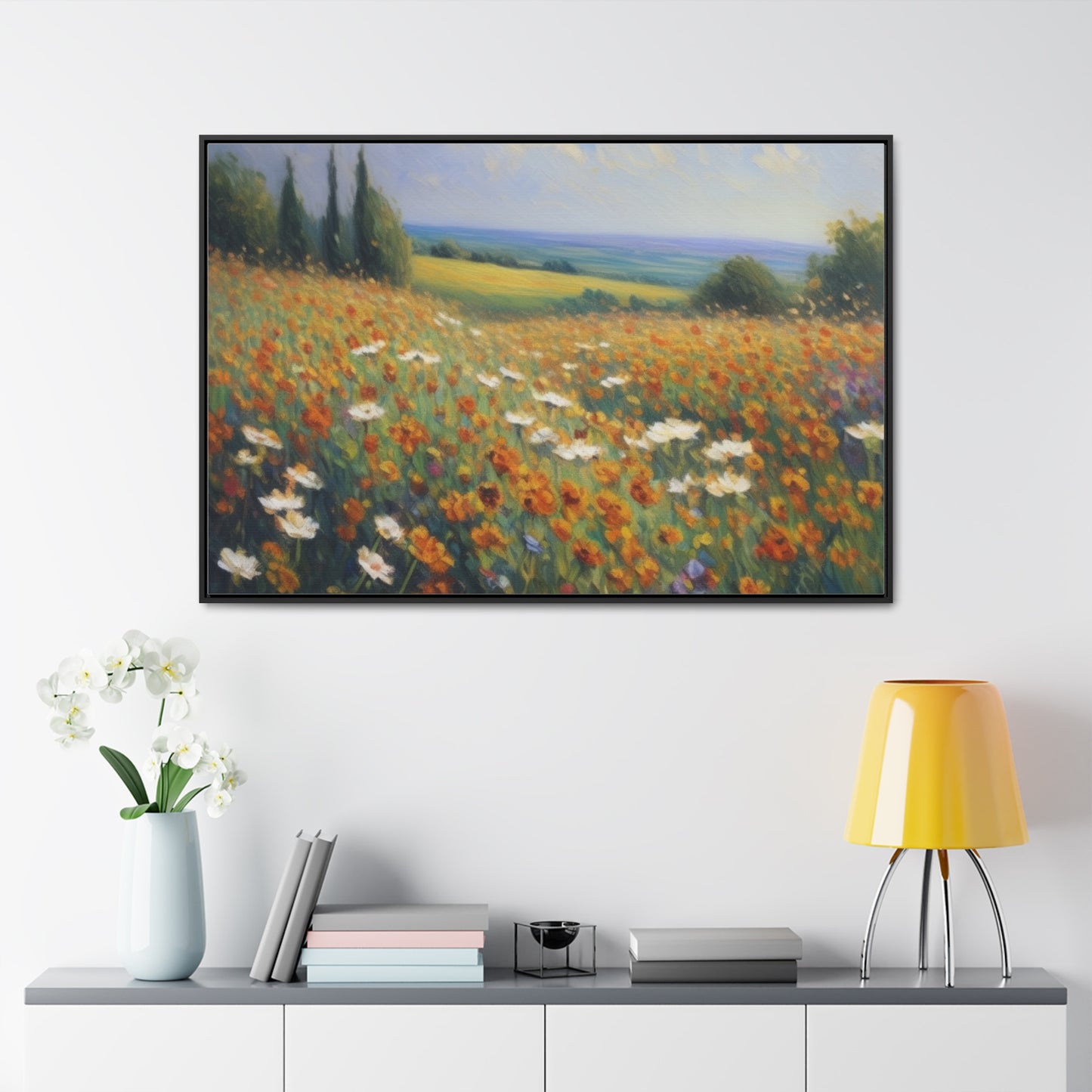 Field of flowers, Gallery Canvas Wraps, Horizontal Frame