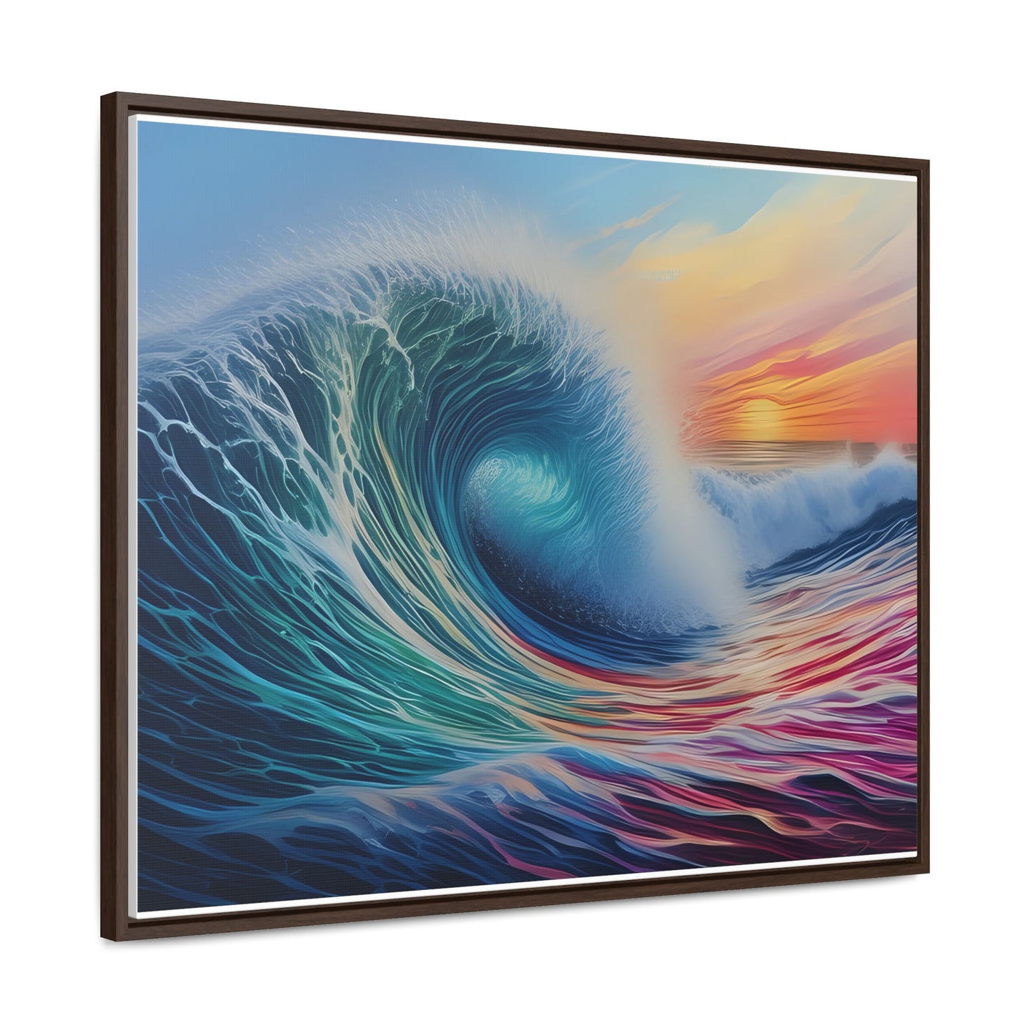 Beach Wave, Wall Art, Gallery Canvas Wraps, Horizontal Frame