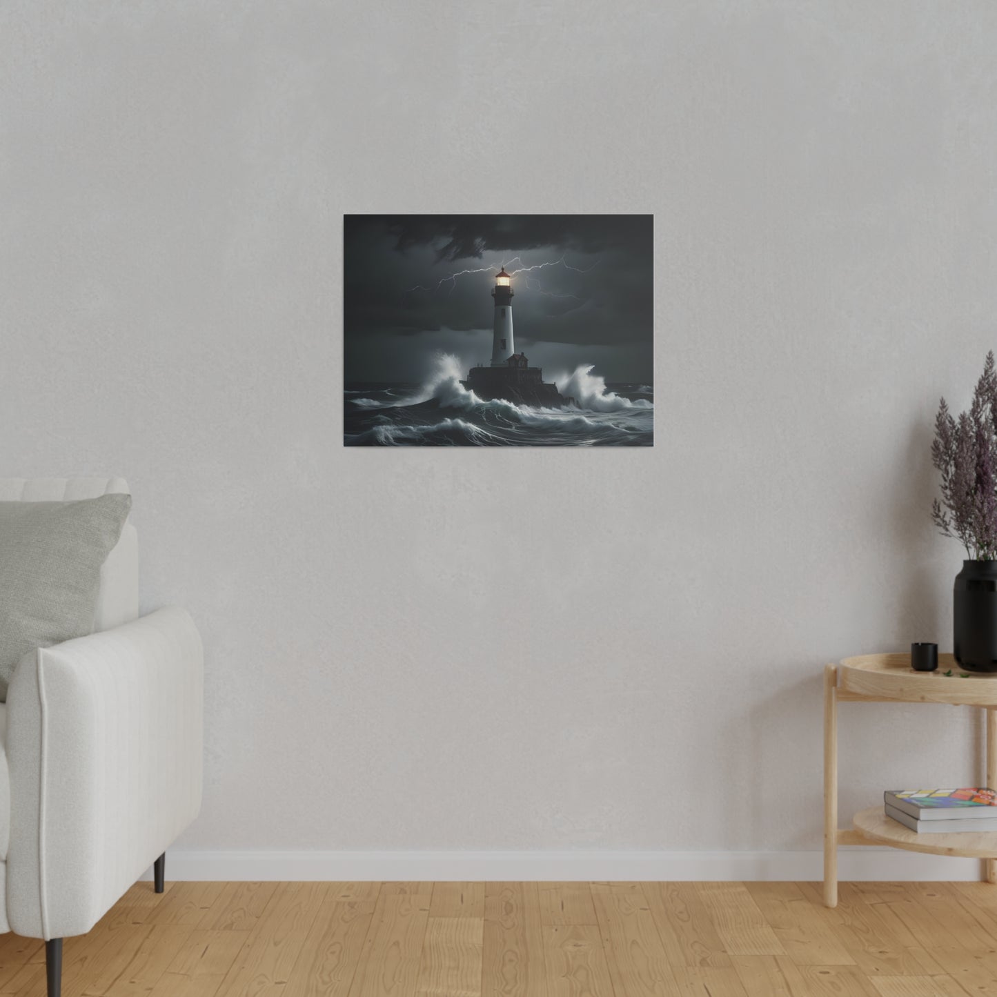 The light house, Wall Art, Matte Canvas, Stretched, 0.75"