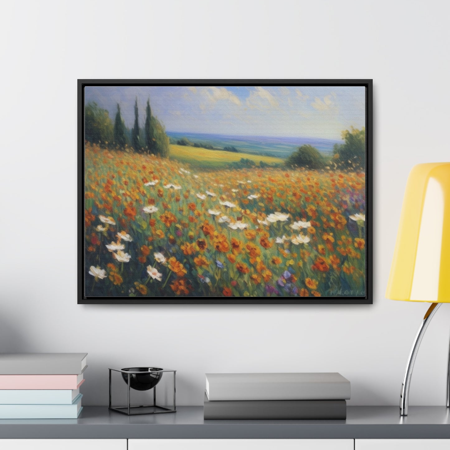 Field of flowers, Gallery Canvas Wraps, Horizontal Frame