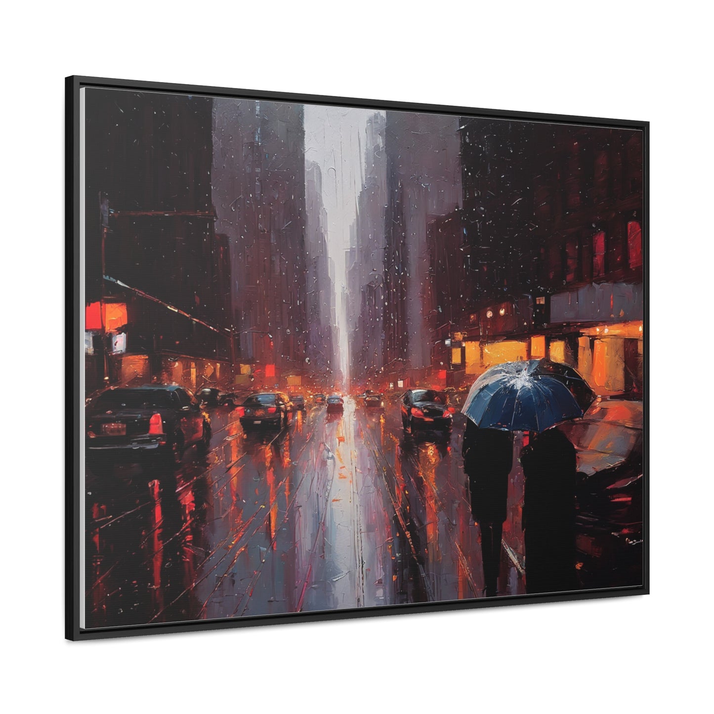 City Streets, Wall Art, Gallery Canvas Wraps, Horizontal Frame